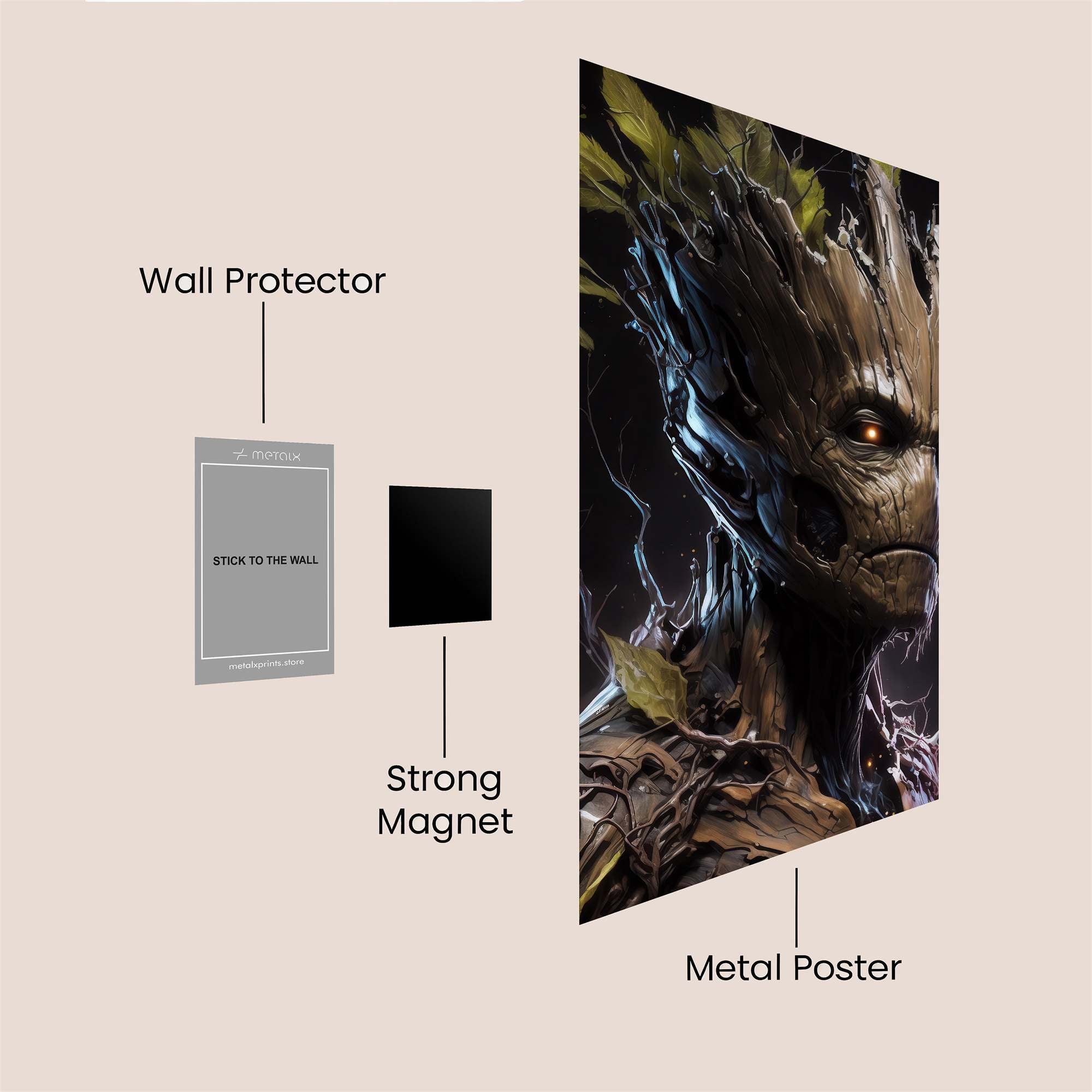 Groot Reverie Safe Wall Magnetic / M
