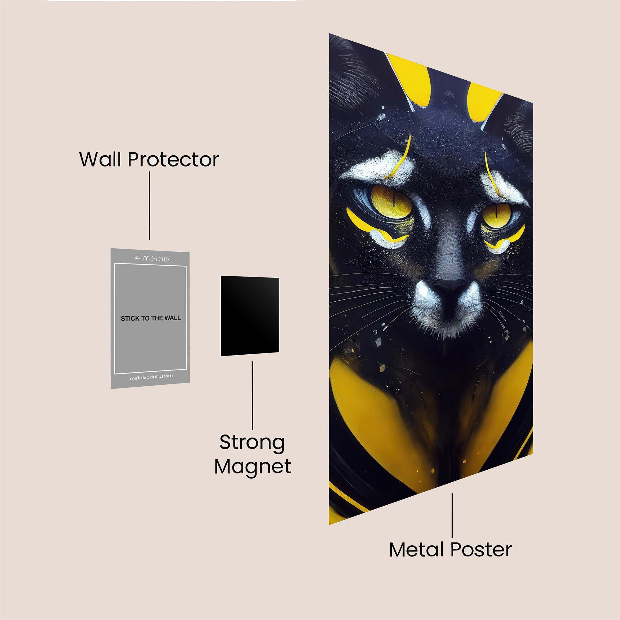 Feline Vortex Safe Wall Magnetic / M