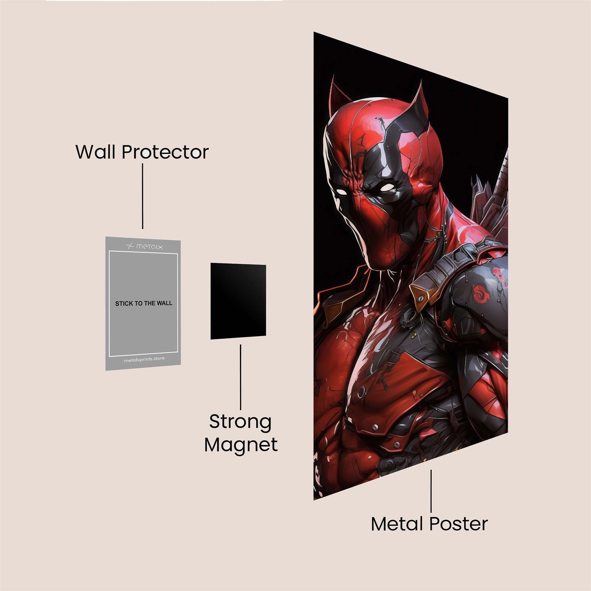 Deadpool Dusk Safe Wall Magnetic / M