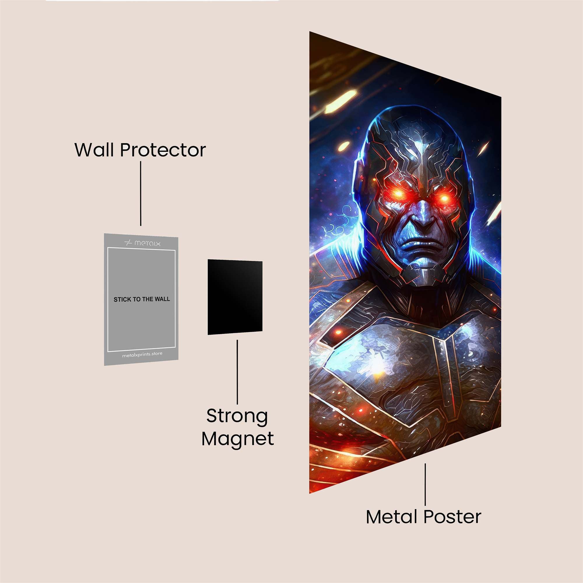 Darkseid Fury Safe Wall Magnetic / M