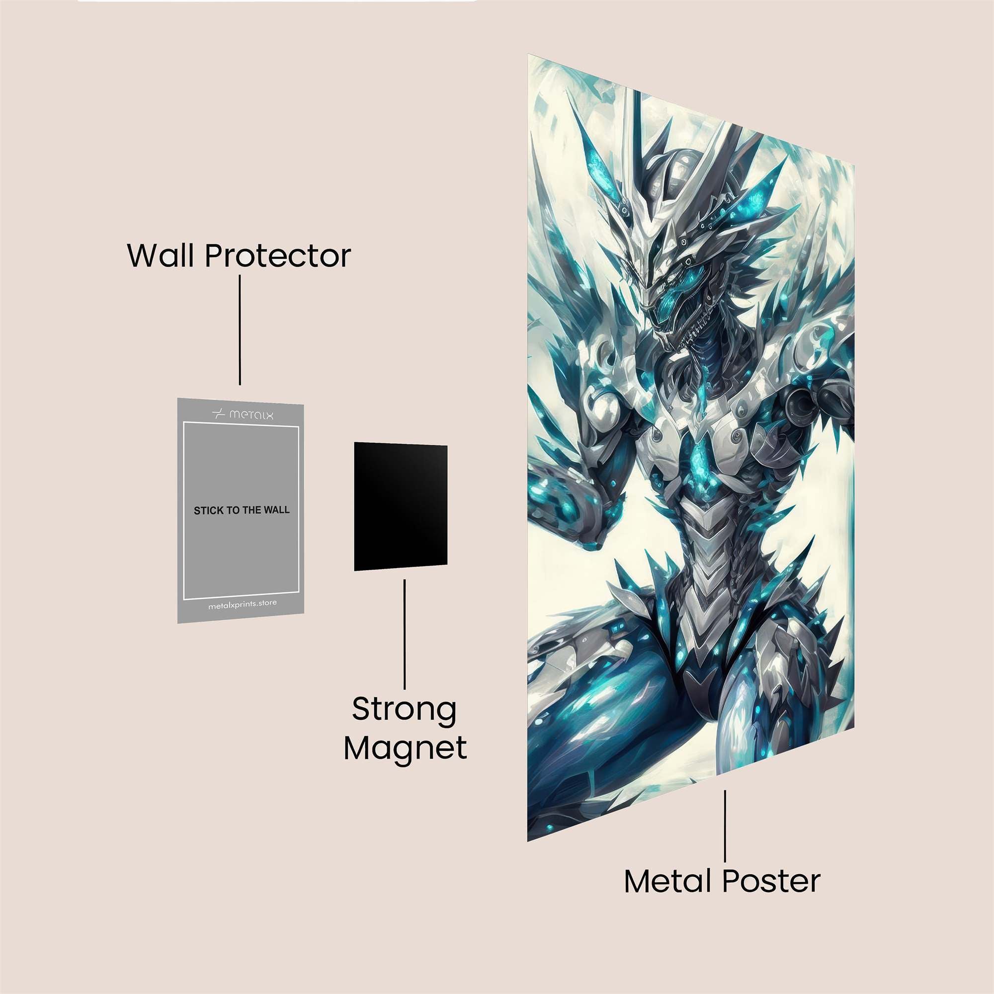 Cyber Dragonstorm Safe Wall Magnetic / M