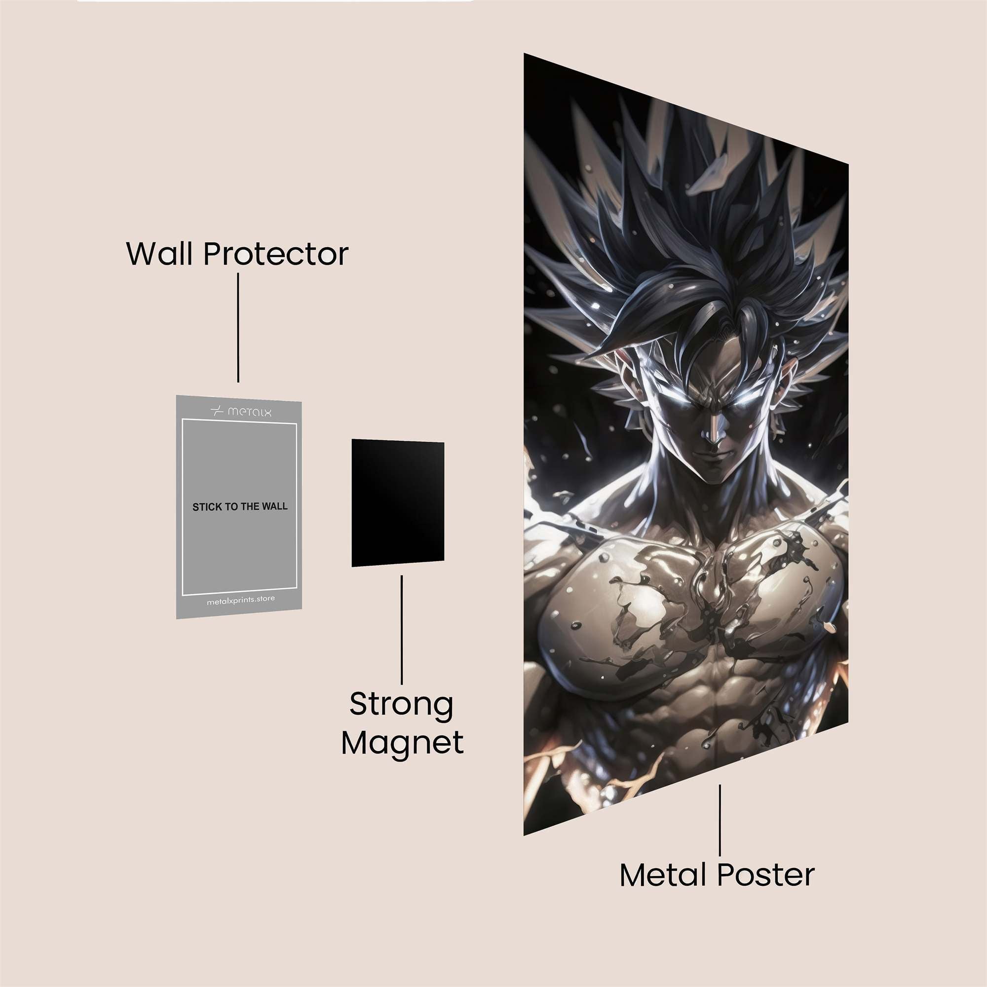 Saiyan Surge Safe Wall Magnetic / M