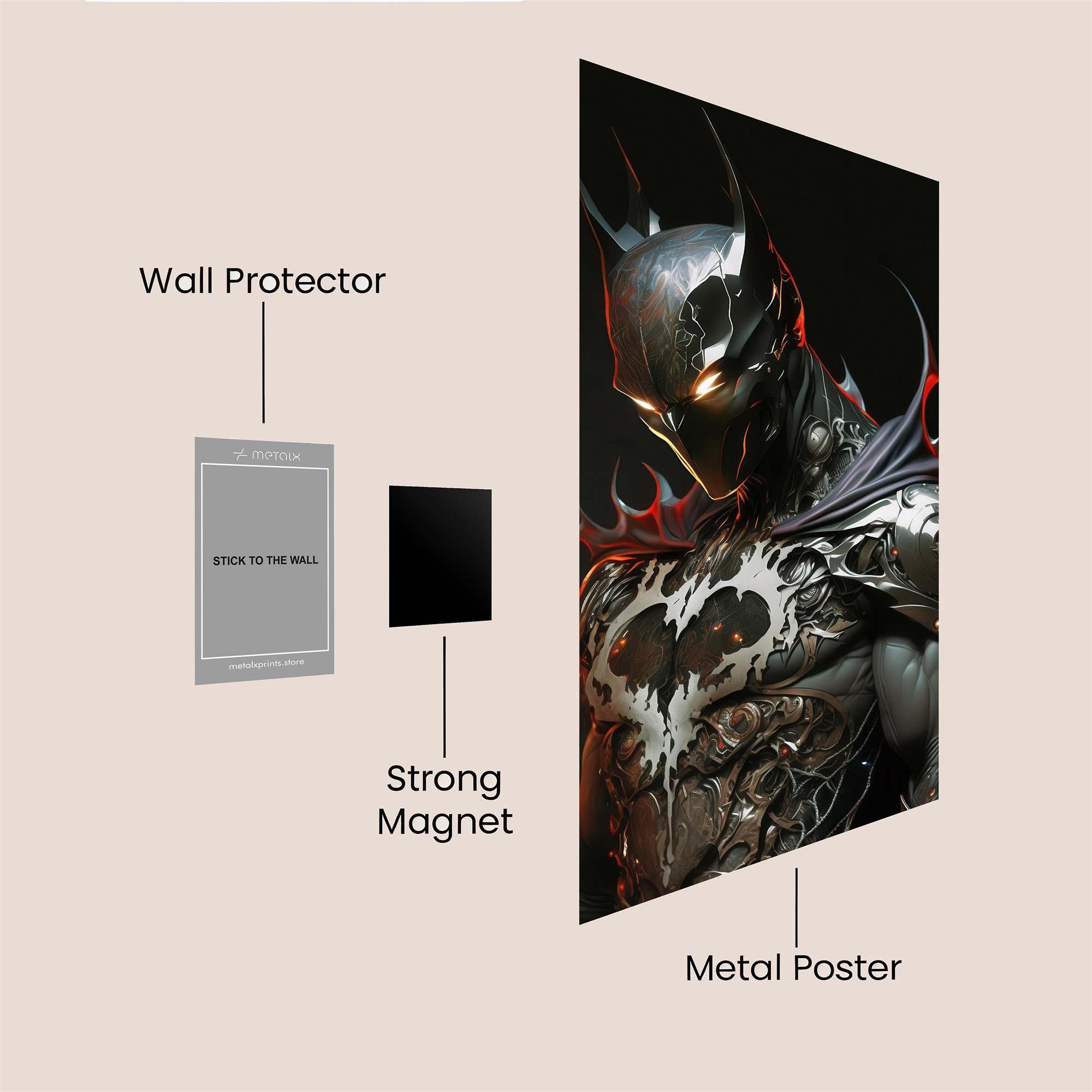 Batman Inferno Safe Wall Magnetic / M