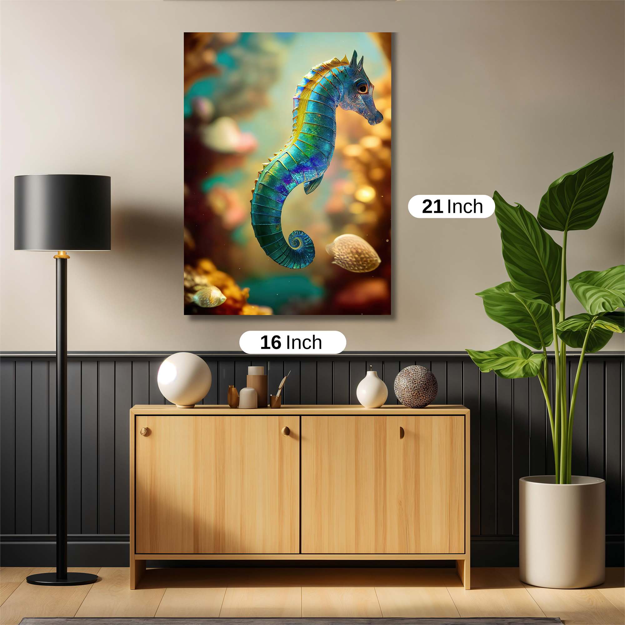 Seahorse Serenity Safe Wall Magnetic / M
