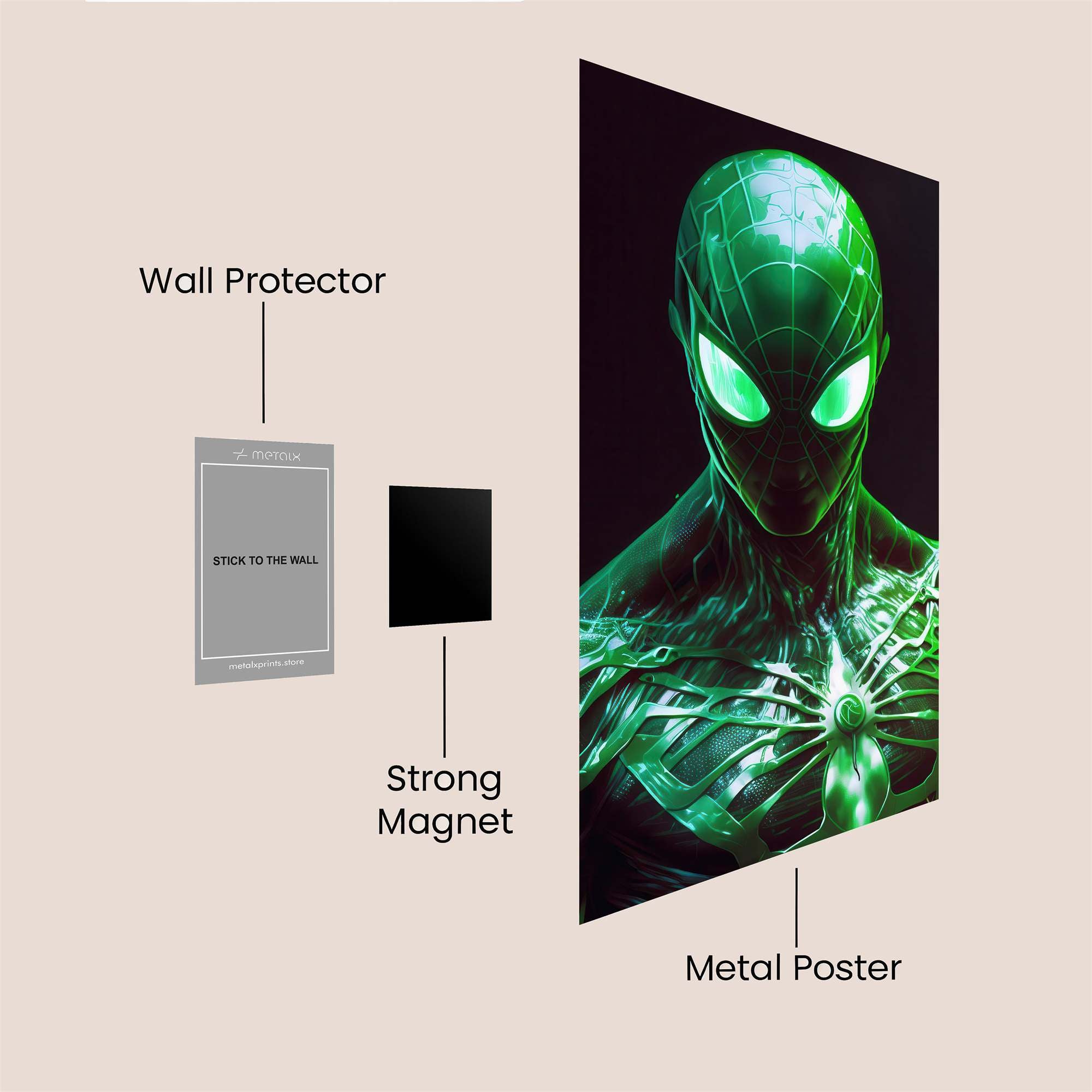 Arachnid Enigma Safe Wall Magnetic / M