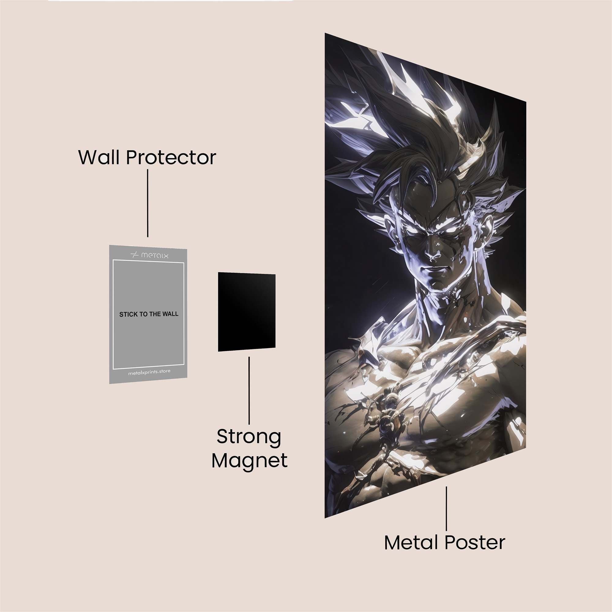 Saiyan Radiance Safe Wall Magnetic / M