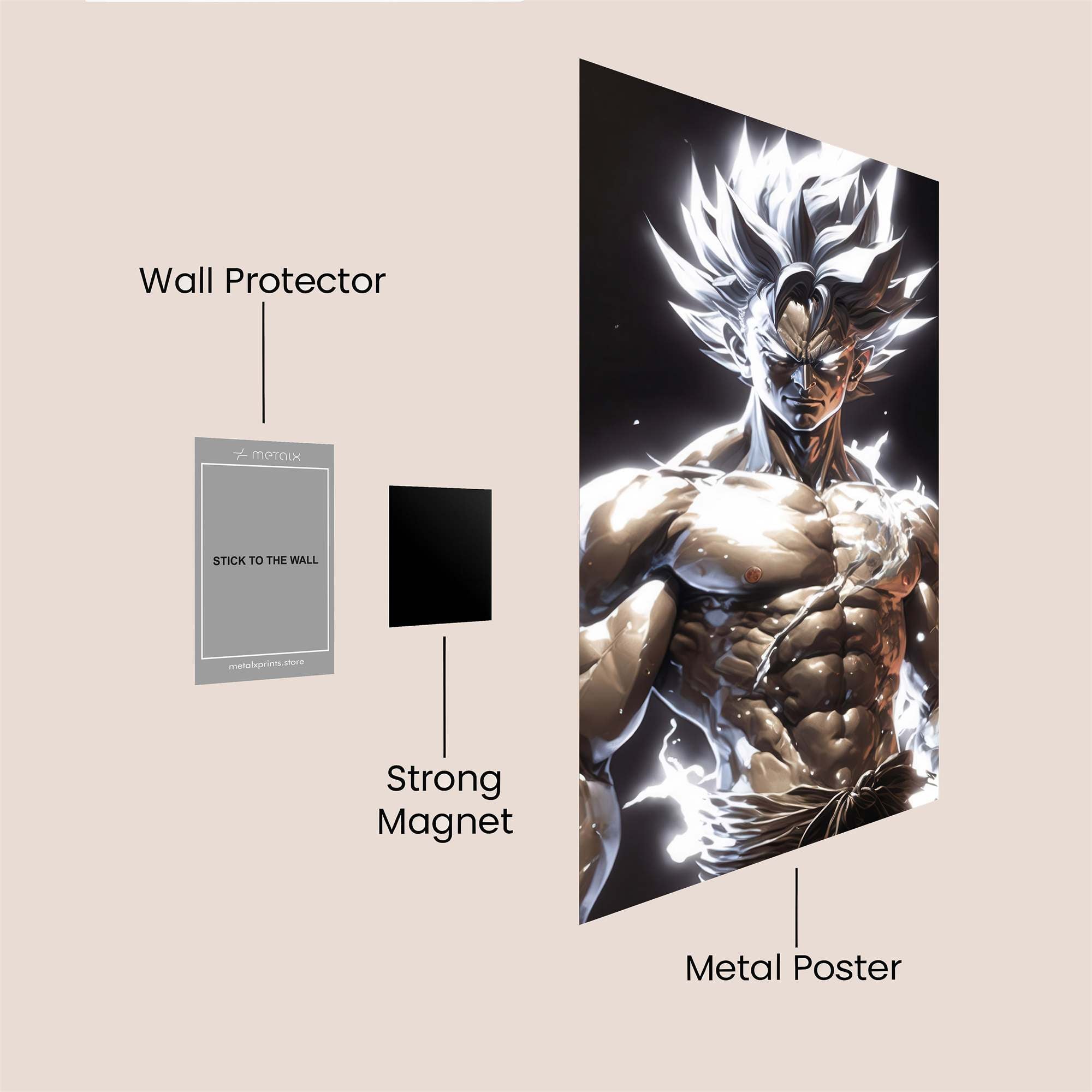 Saiyan Radiance Safe Wall Magnetic / M