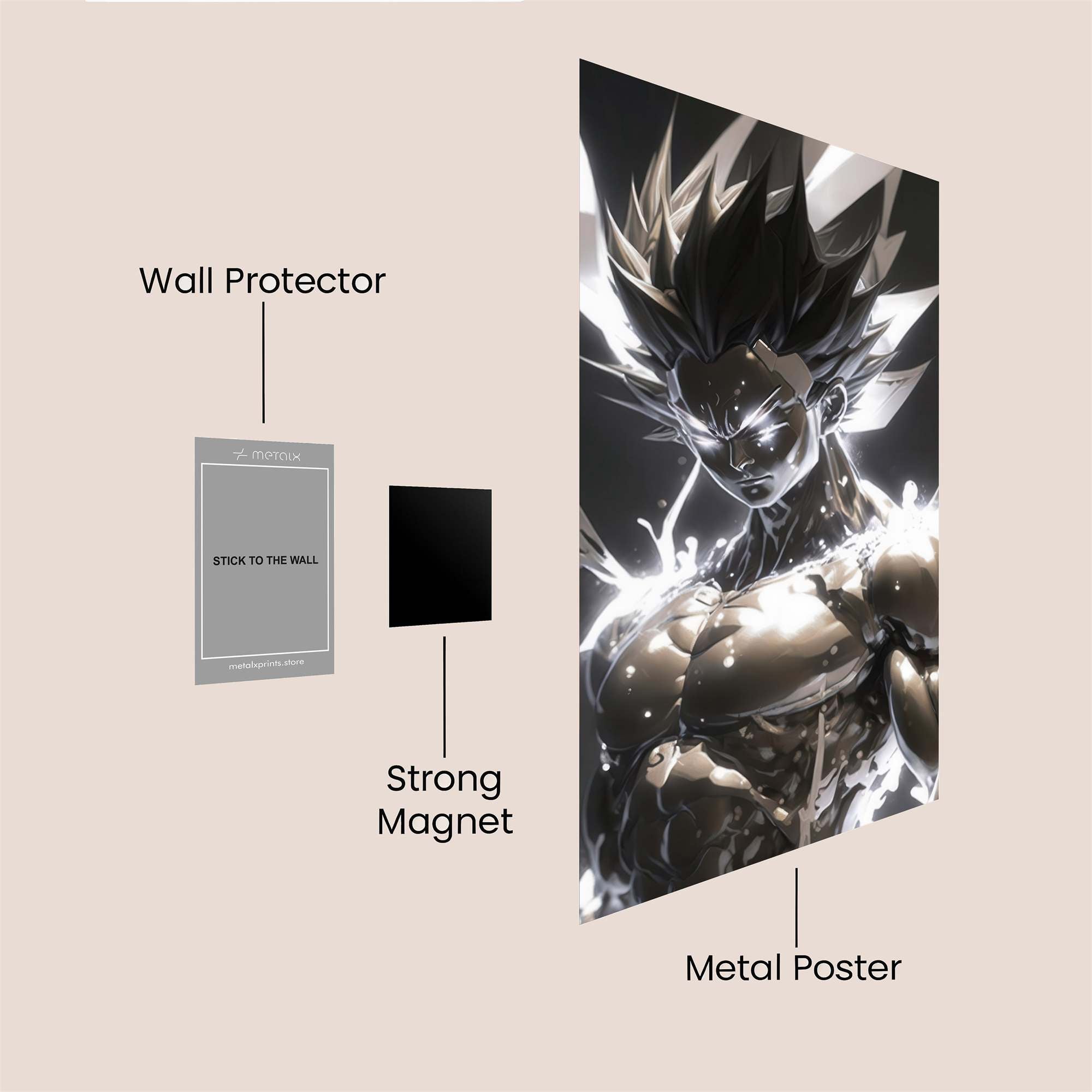 Saiyan Flare Safe Wall Magnetic / M