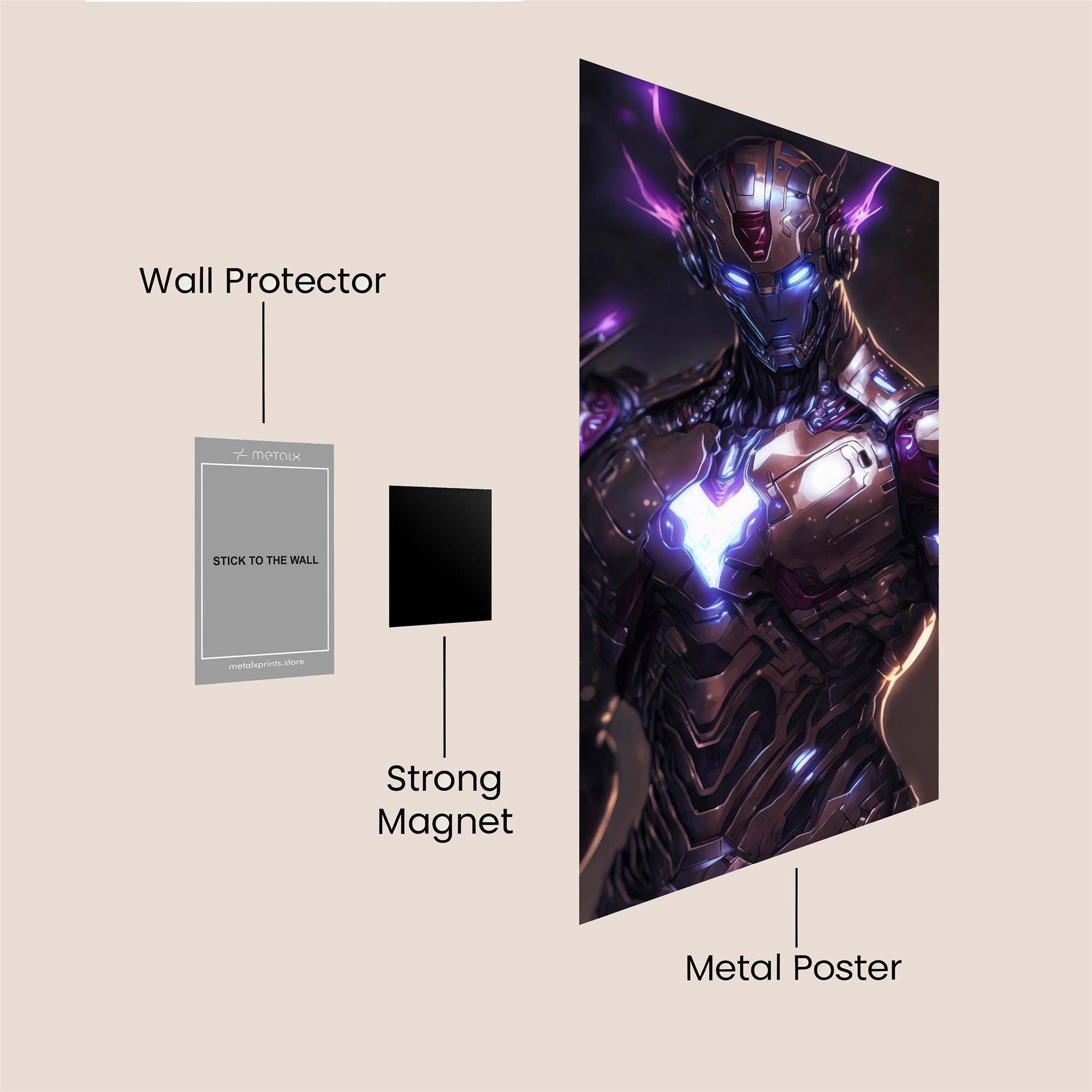 Cybernetic Surge Safe Wall Magnetic / M