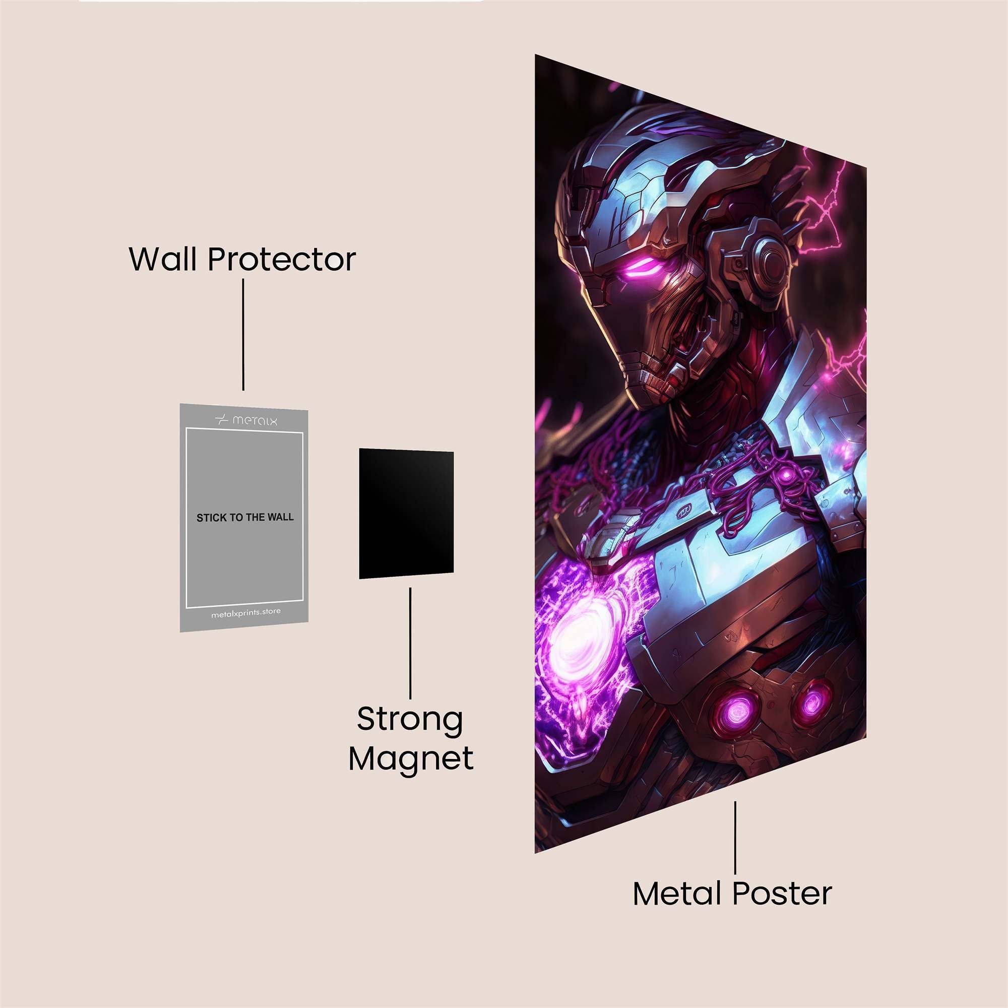 Cybernetic Surge Safe Wall Magnetic / M
