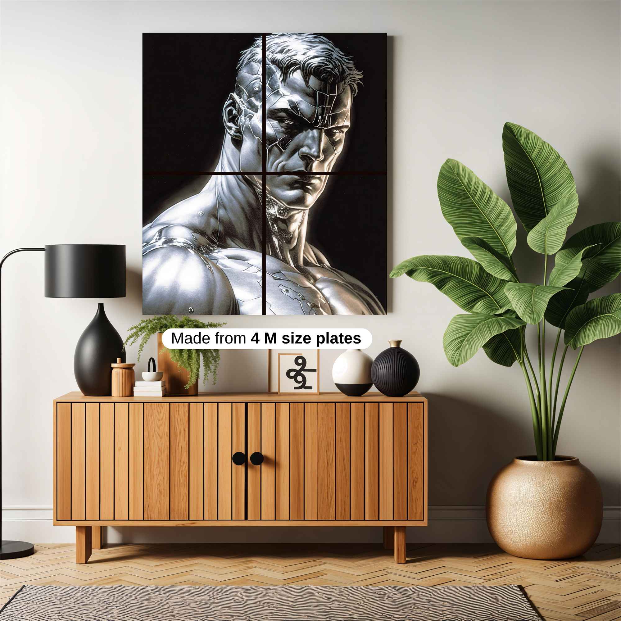 Metallic Resolve Safe Wall Magnetic / M