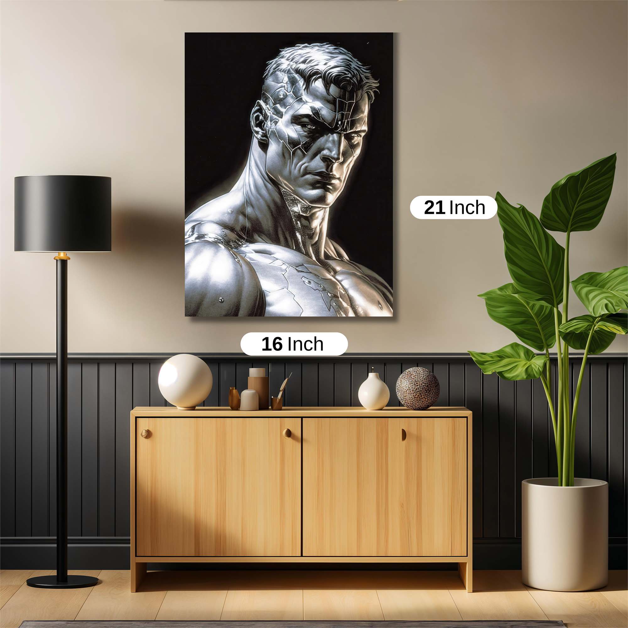 Metallic Resolve Safe Wall Magnetic / M