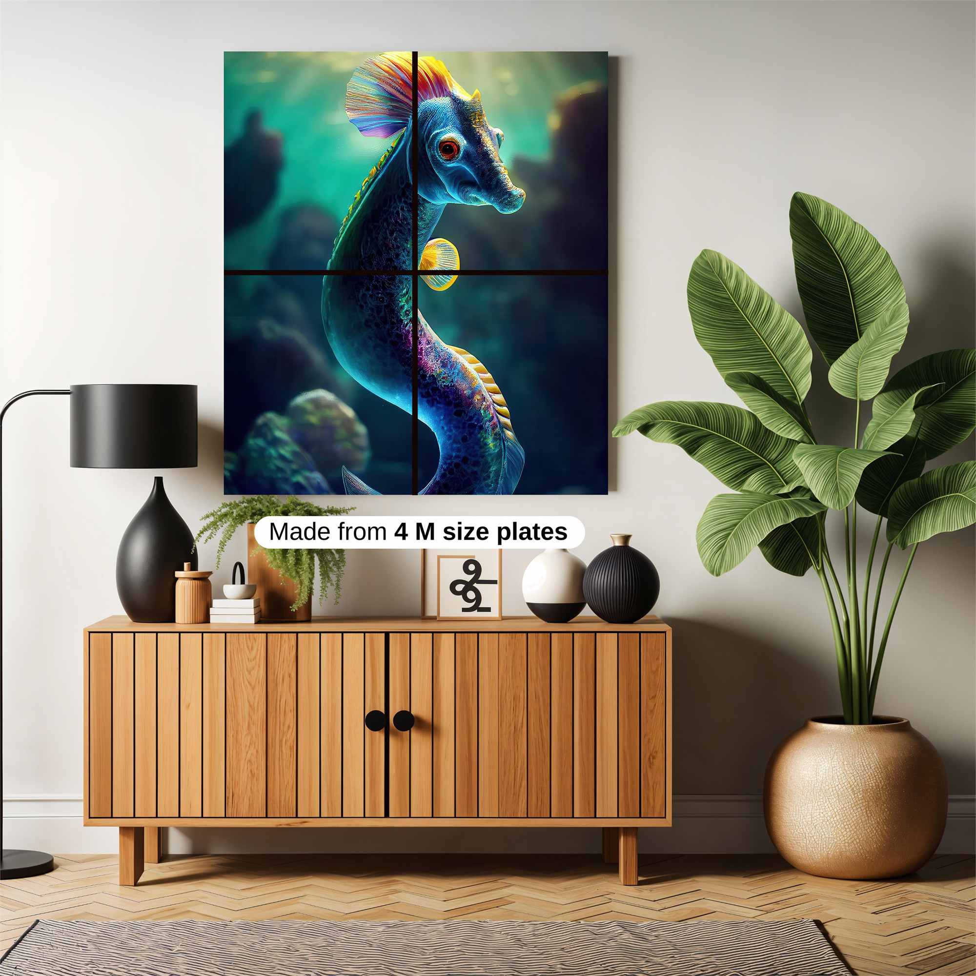 Seahorse Serenade Safe Wall Magnetic / M