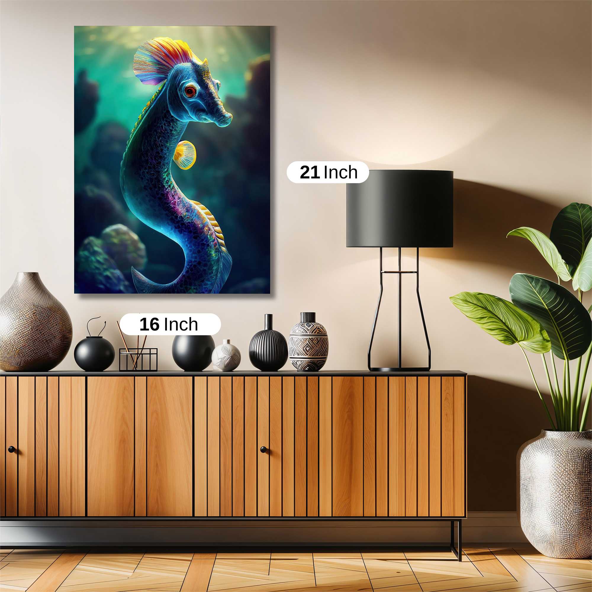 Seahorse Serenade Safe Wall Magnetic / M