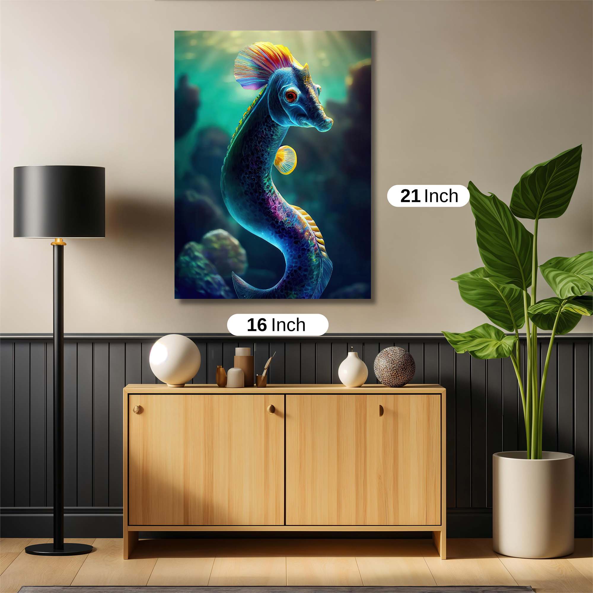 Seahorse Serenade Safe Wall Magnetic / M