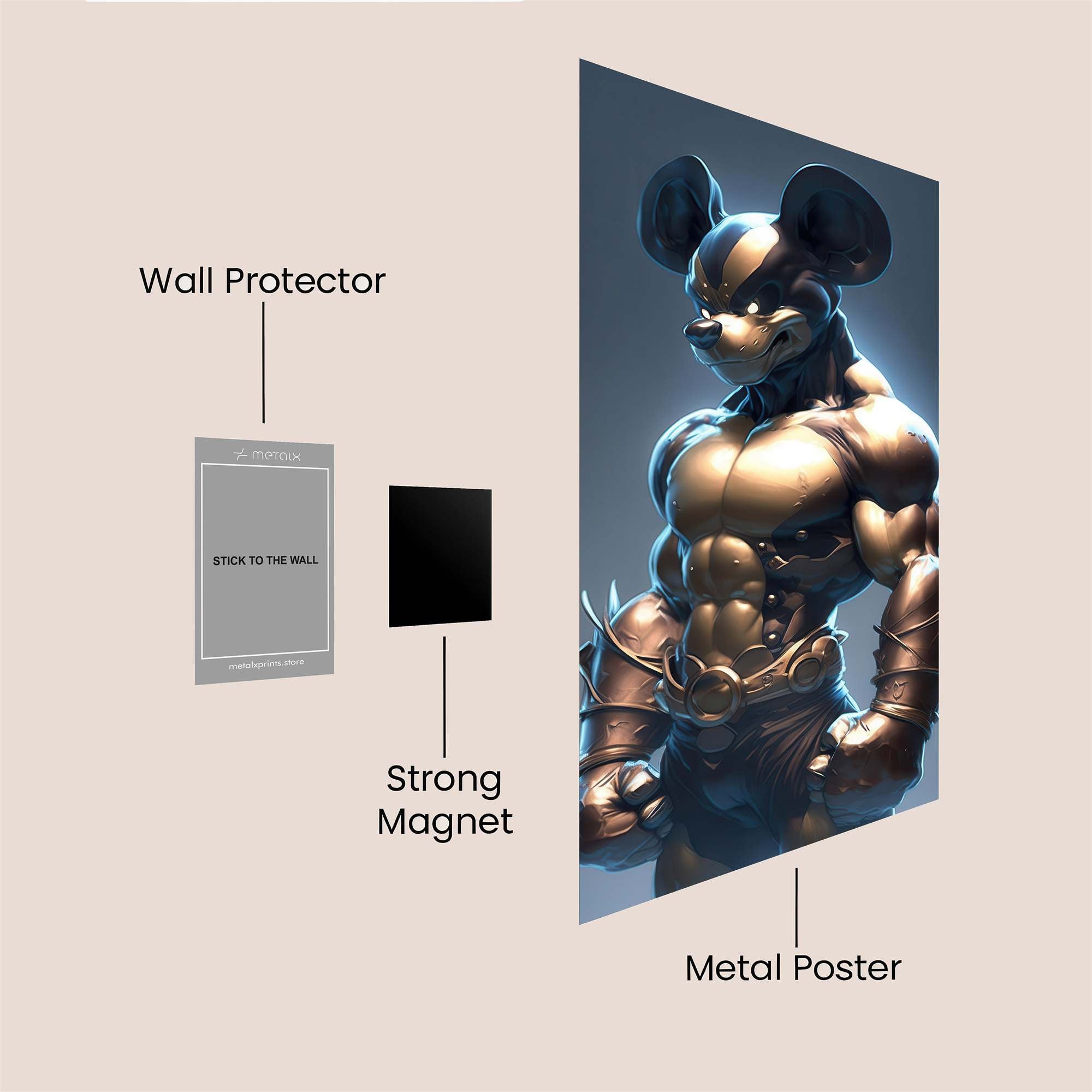 Rodent Majesty Safe Wall Magnetic / M