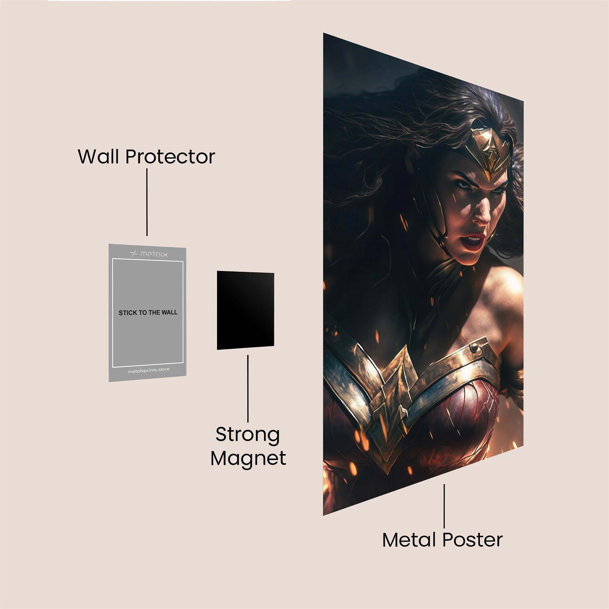 Warrior Fervor Safe Wall Magnetic / M