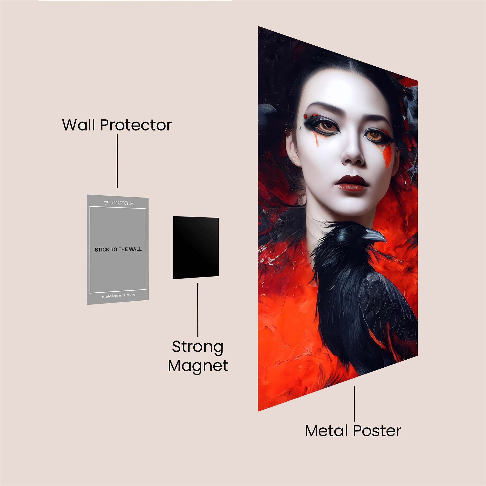 Raven Elegance Safe Wall Magnetic / M