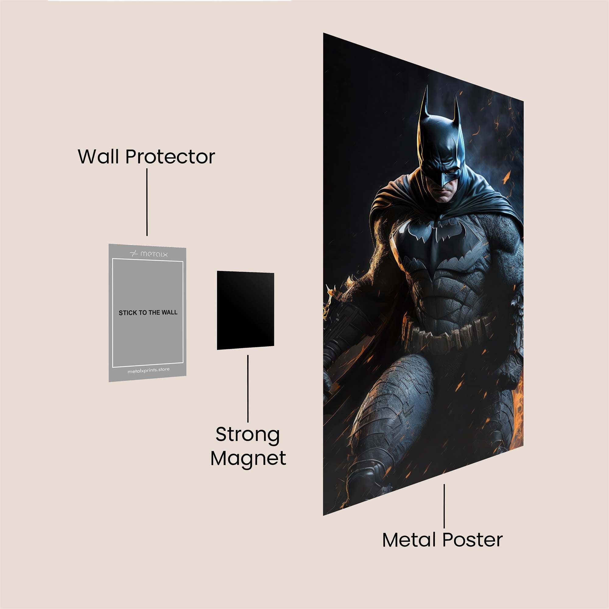 Batman Vigilance Safe Wall Magnetic / M