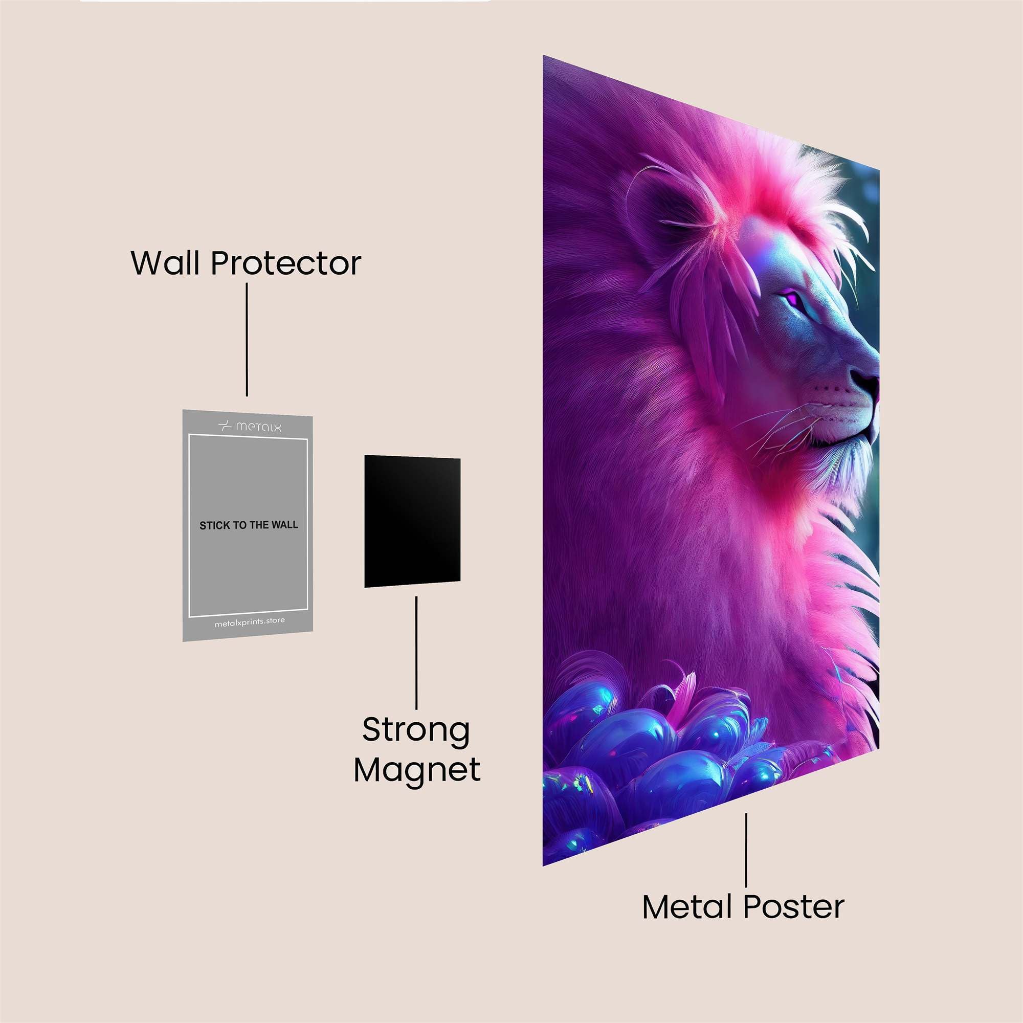 Neon Majesty Safe Wall Magnetic / M