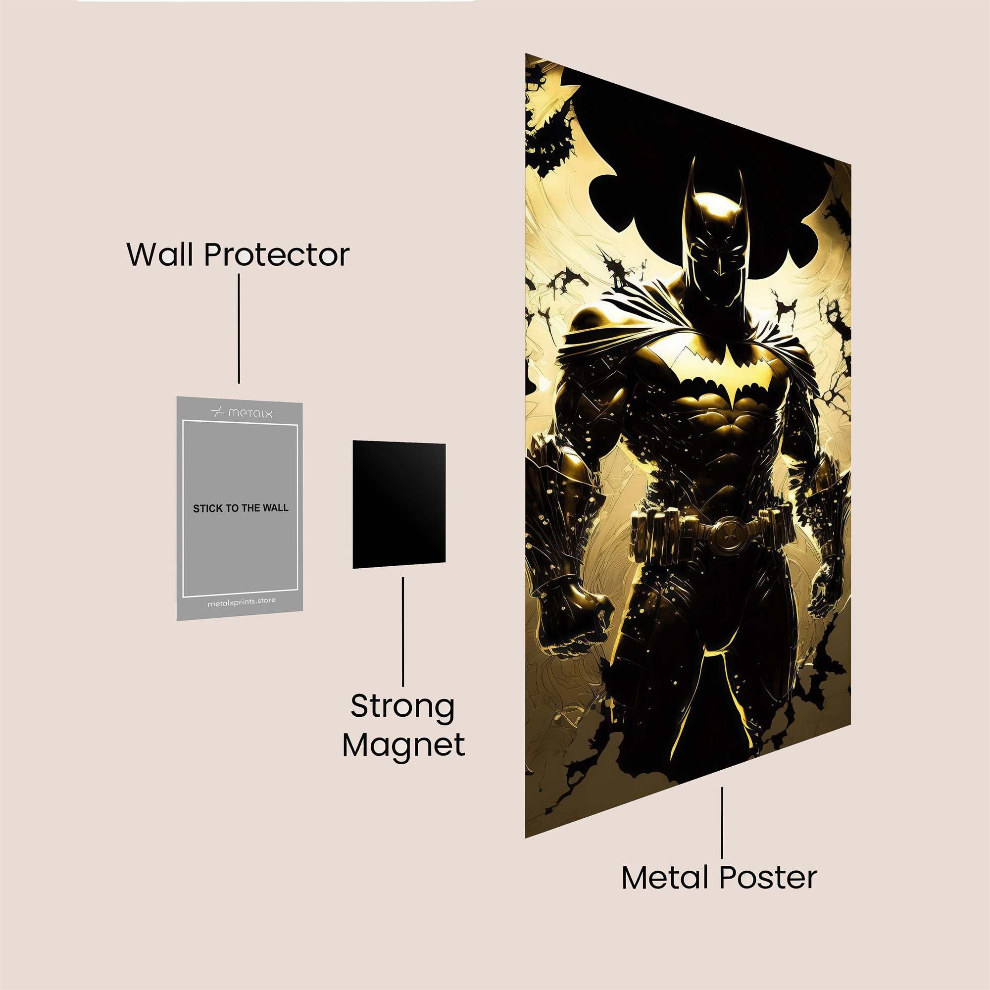 Batman Ascendance Safe Wall Magnetic / M
