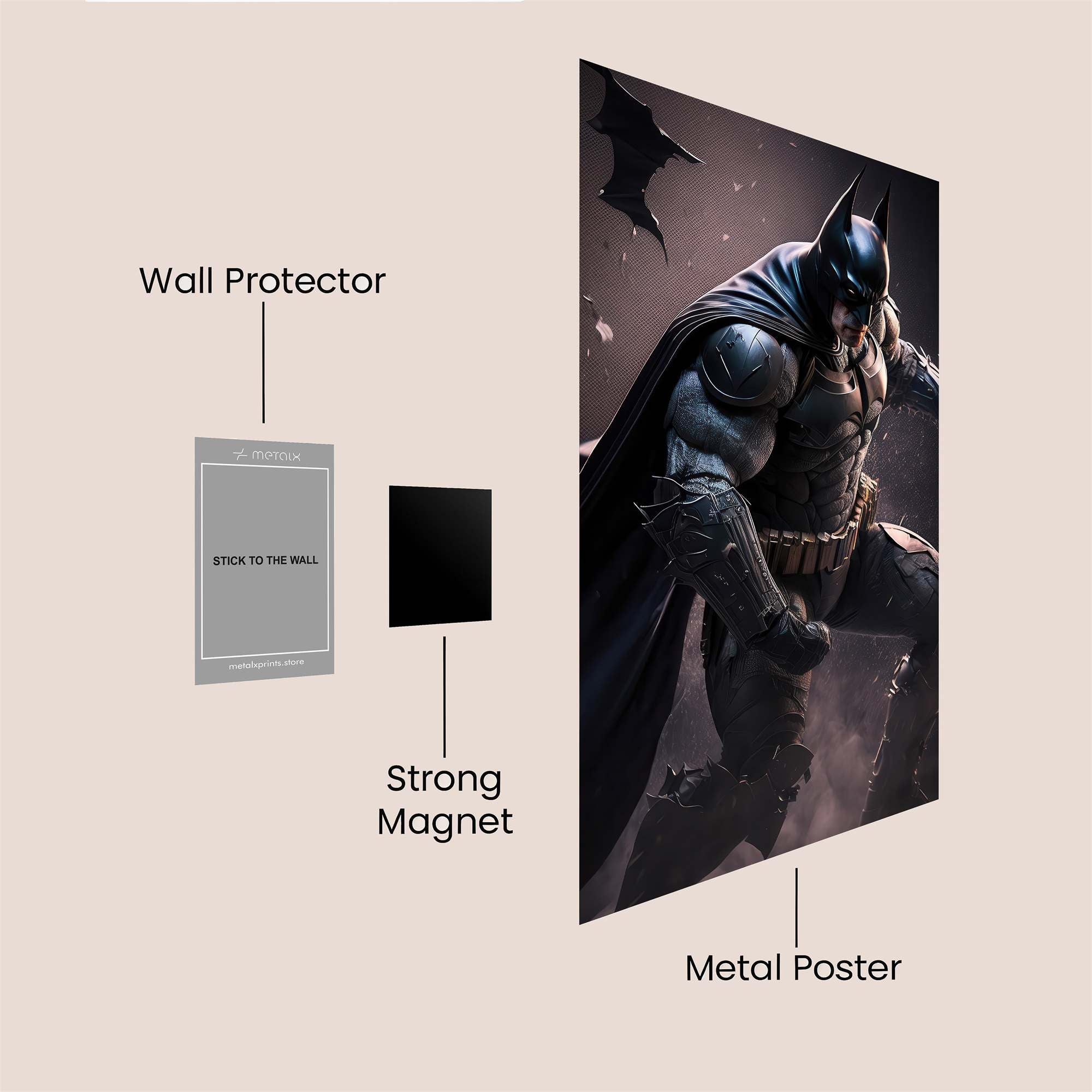 Batman Resolve Safe Wall Magnetic / M