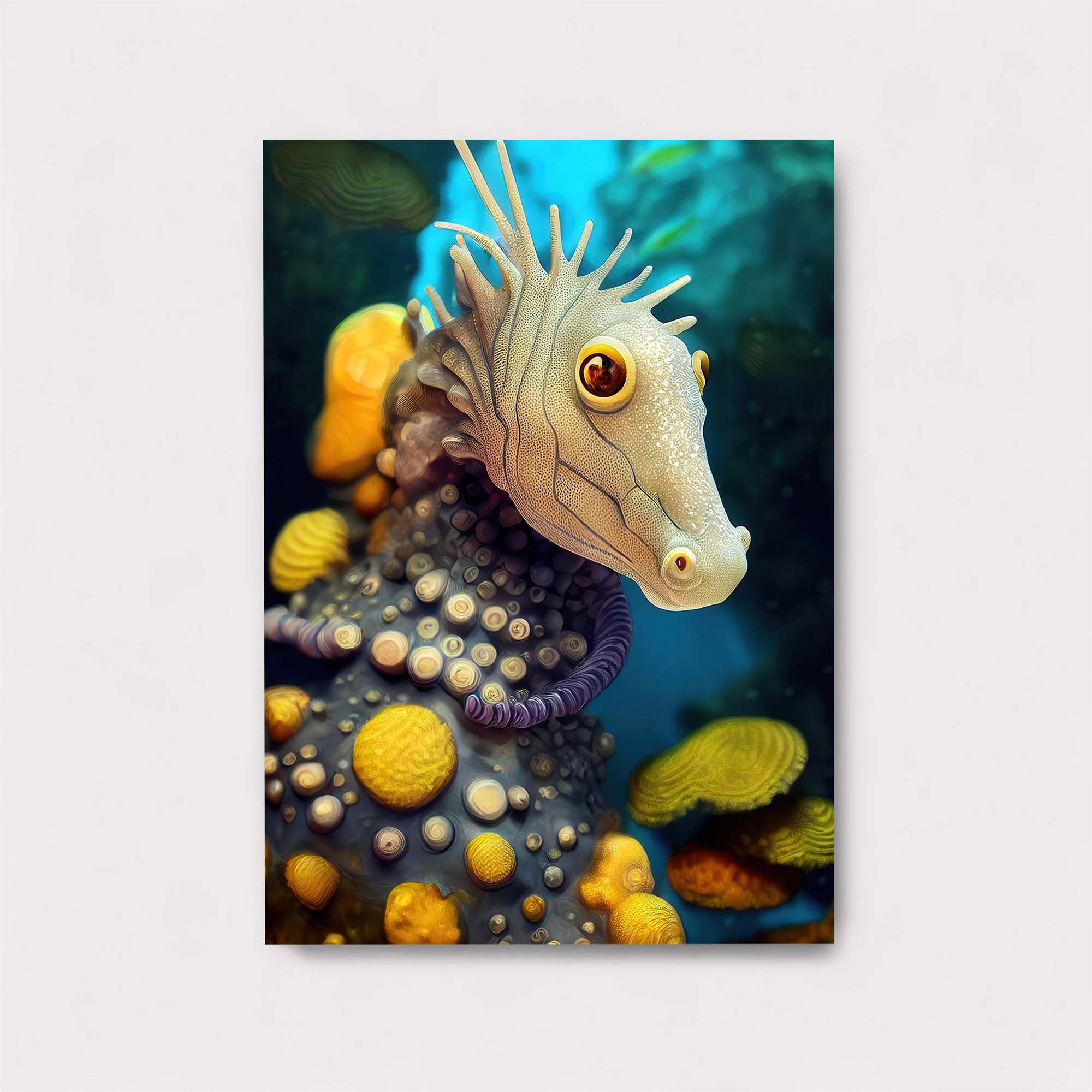 Whimsical Seahorse Safe Wall Magnetic / M