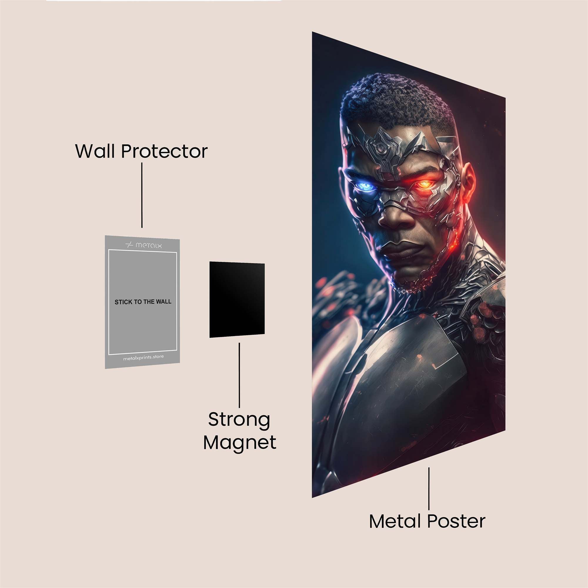 Cyborg Ascendancy Safe Wall Magnetic / M