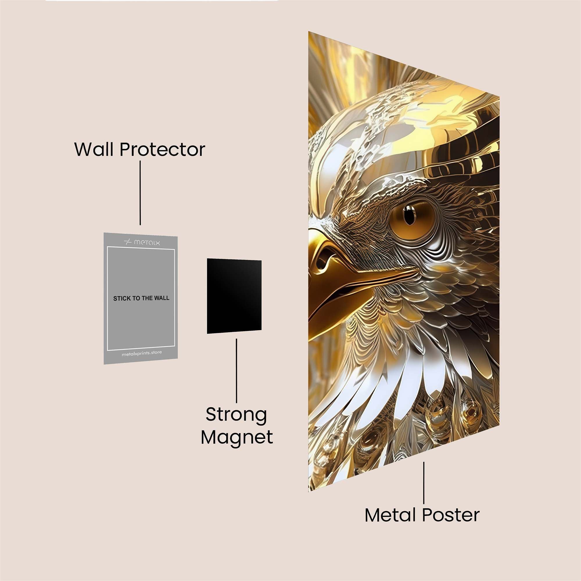 Golden Majesty Safe Wall Magnetic / M