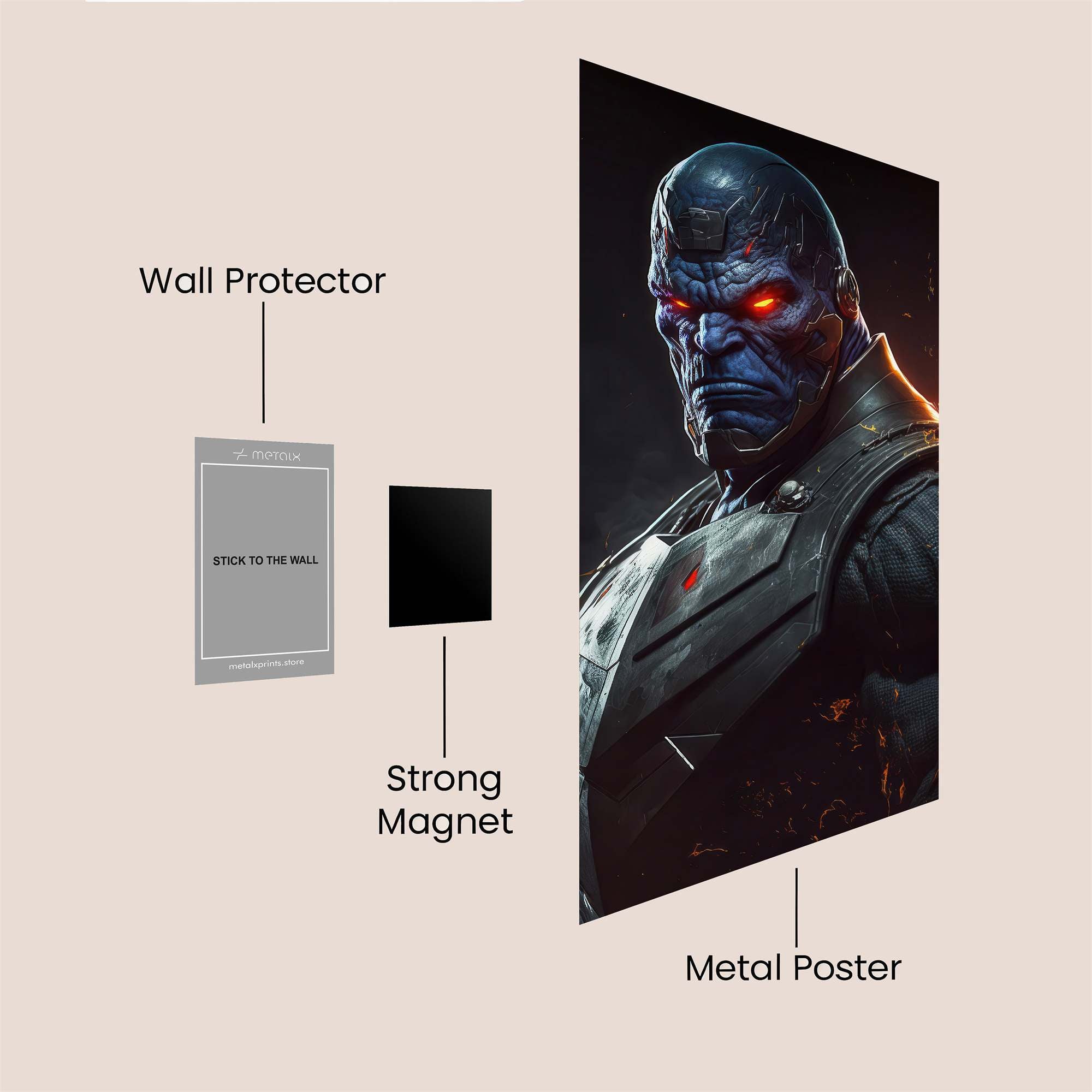 Darkseid Blaze Safe Wall Magnetic / M