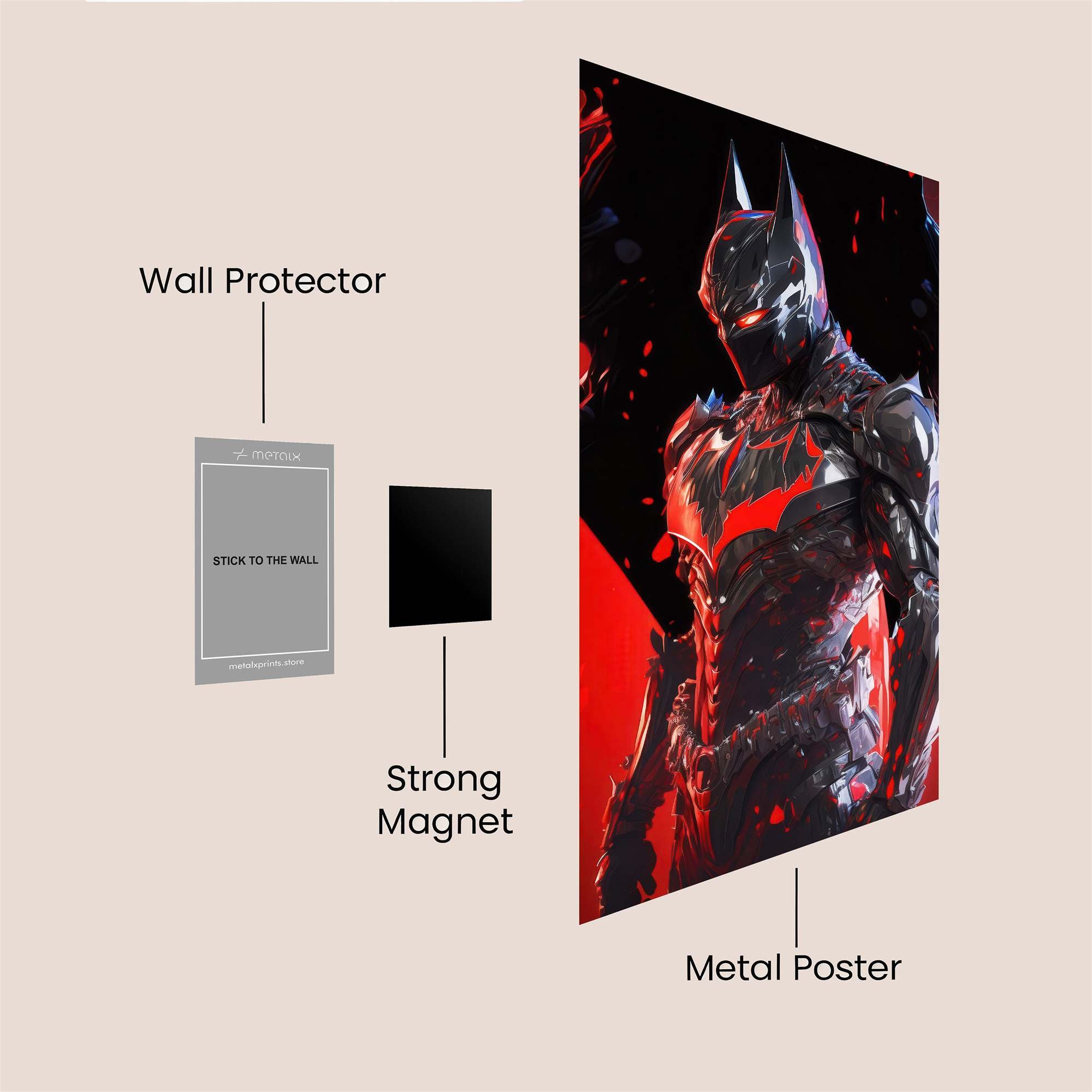 Batman's Shadowflux Safe Wall Magnetic / M