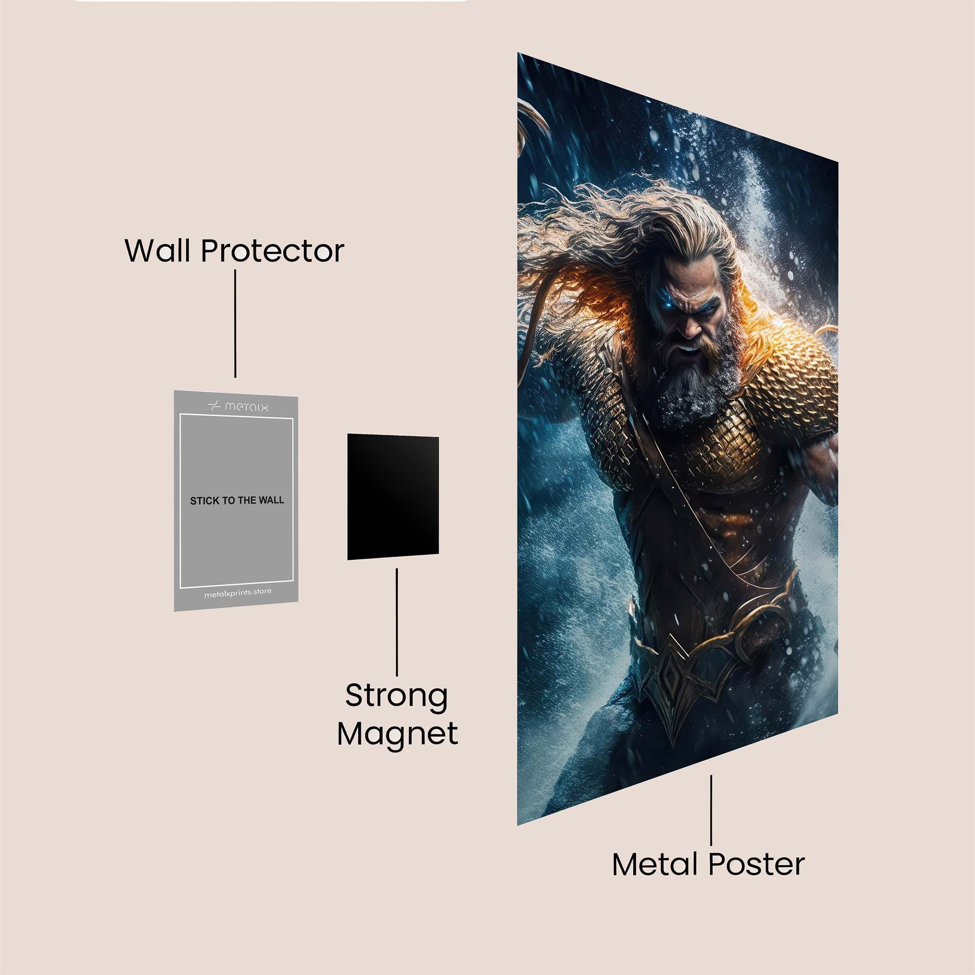 Aqua Fury Safe Wall Magnetic / M