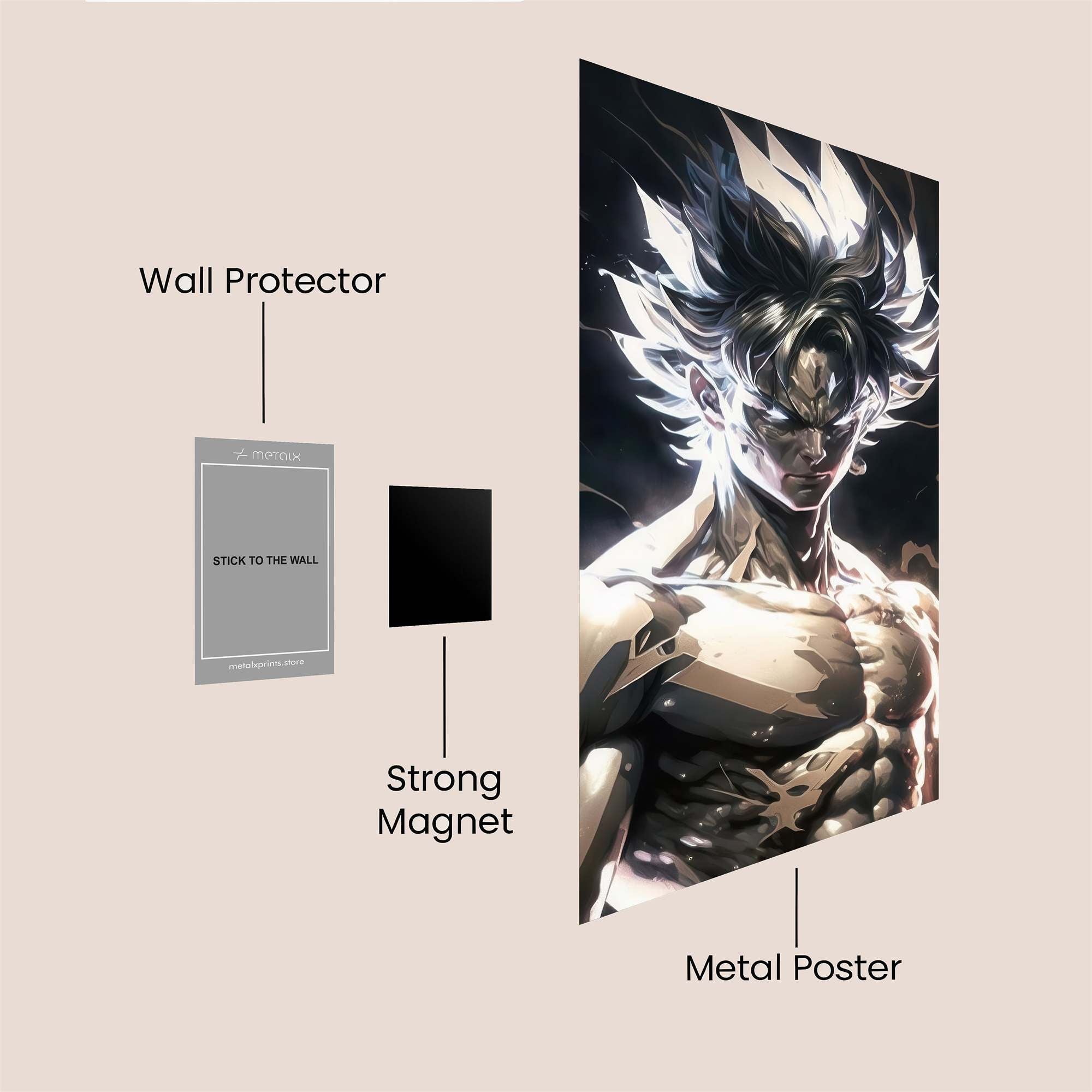 Saiyan Ascendancy Safe Wall Magnetic / M