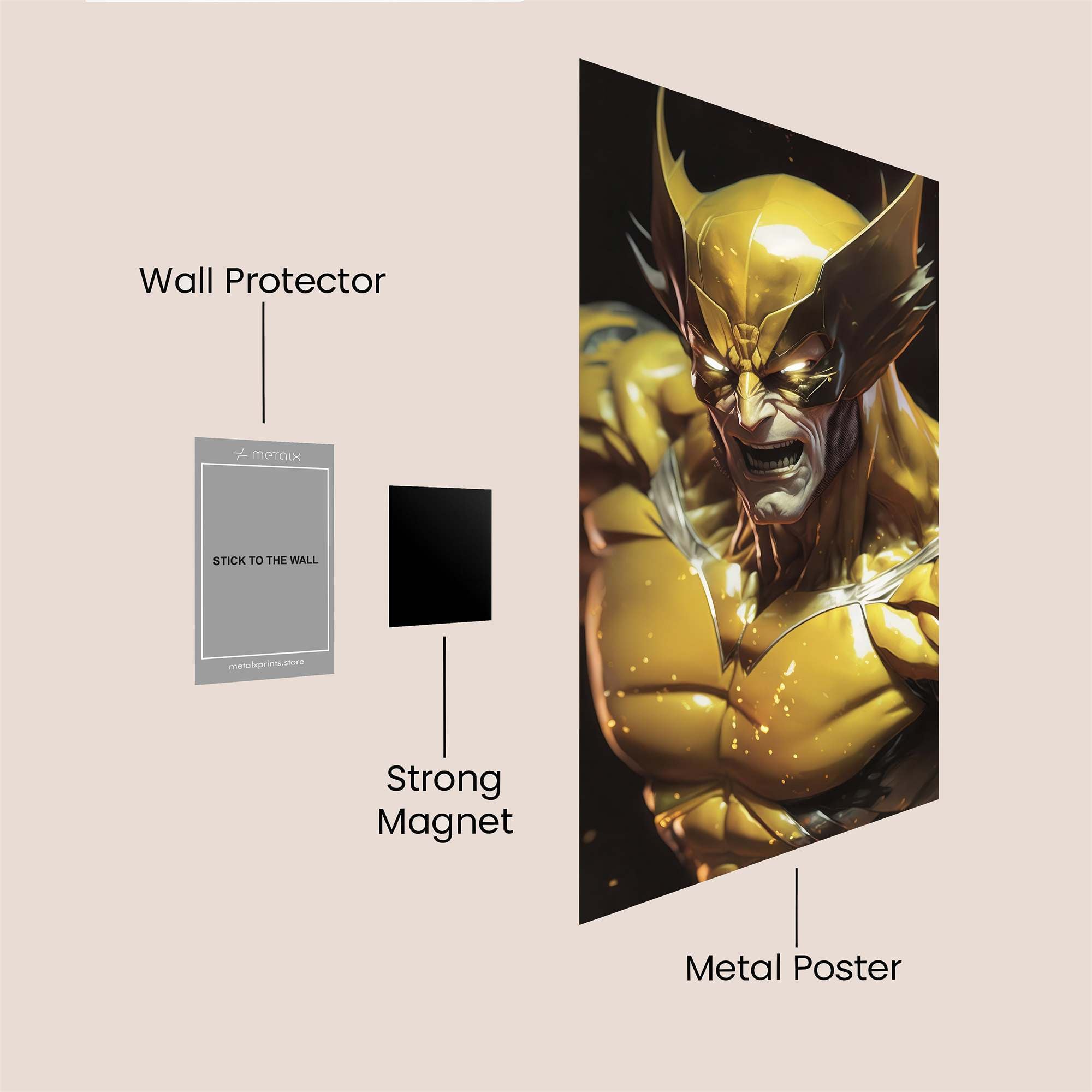 Wolverine Fury Safe Wall Magnetic / M