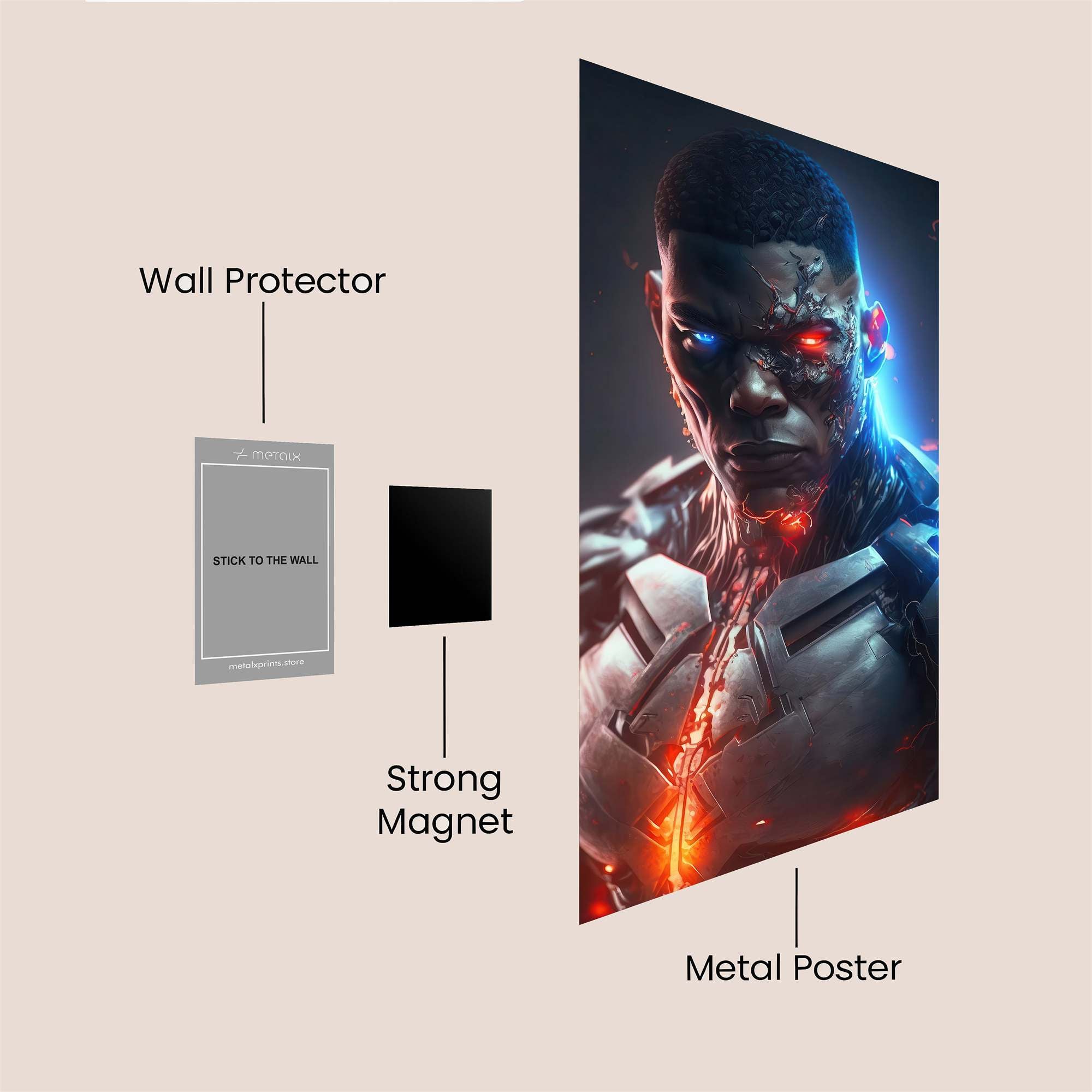 Cybernetic Fury Safe Wall Magnetic / M