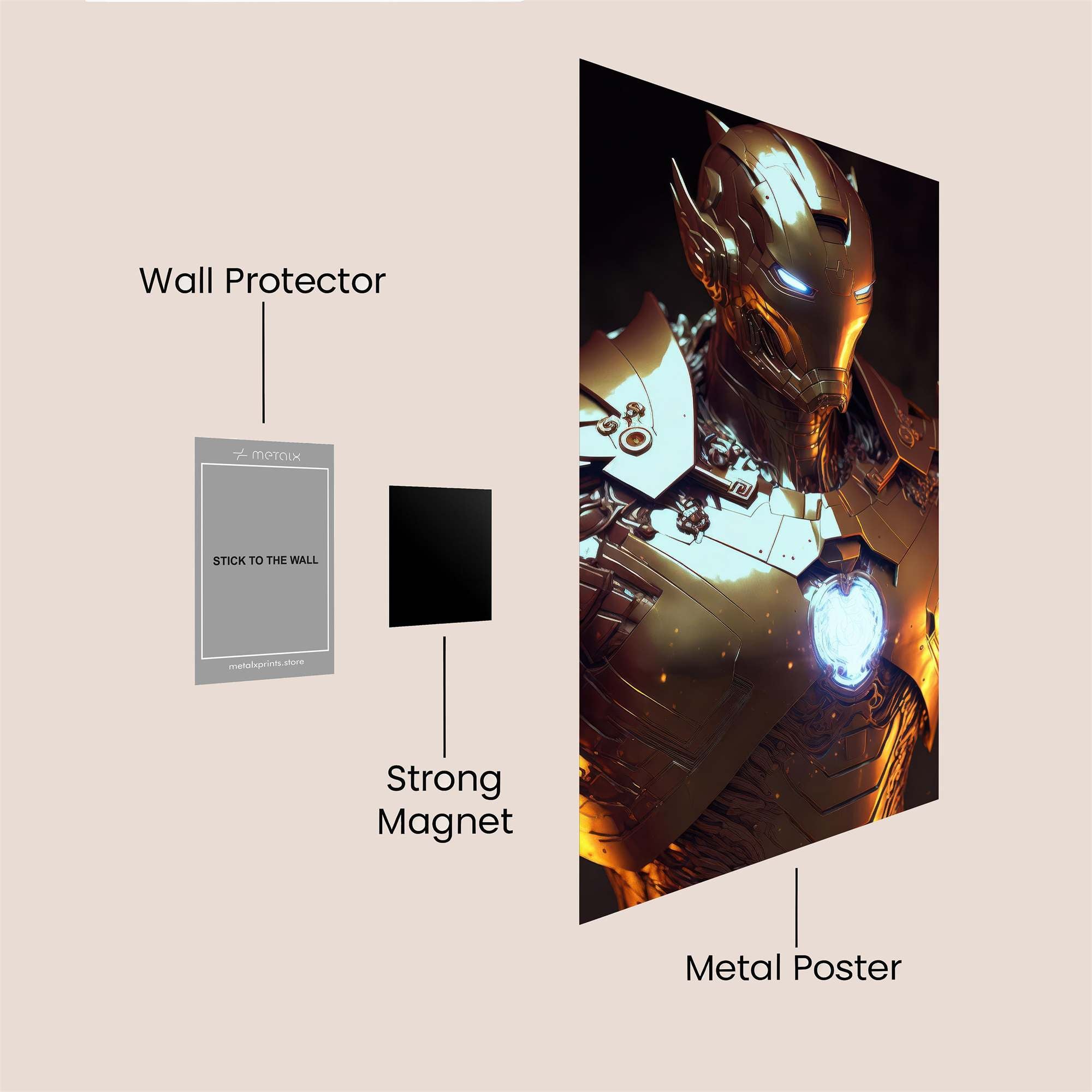 Golden Guardian Safe Wall Magnetic / M
