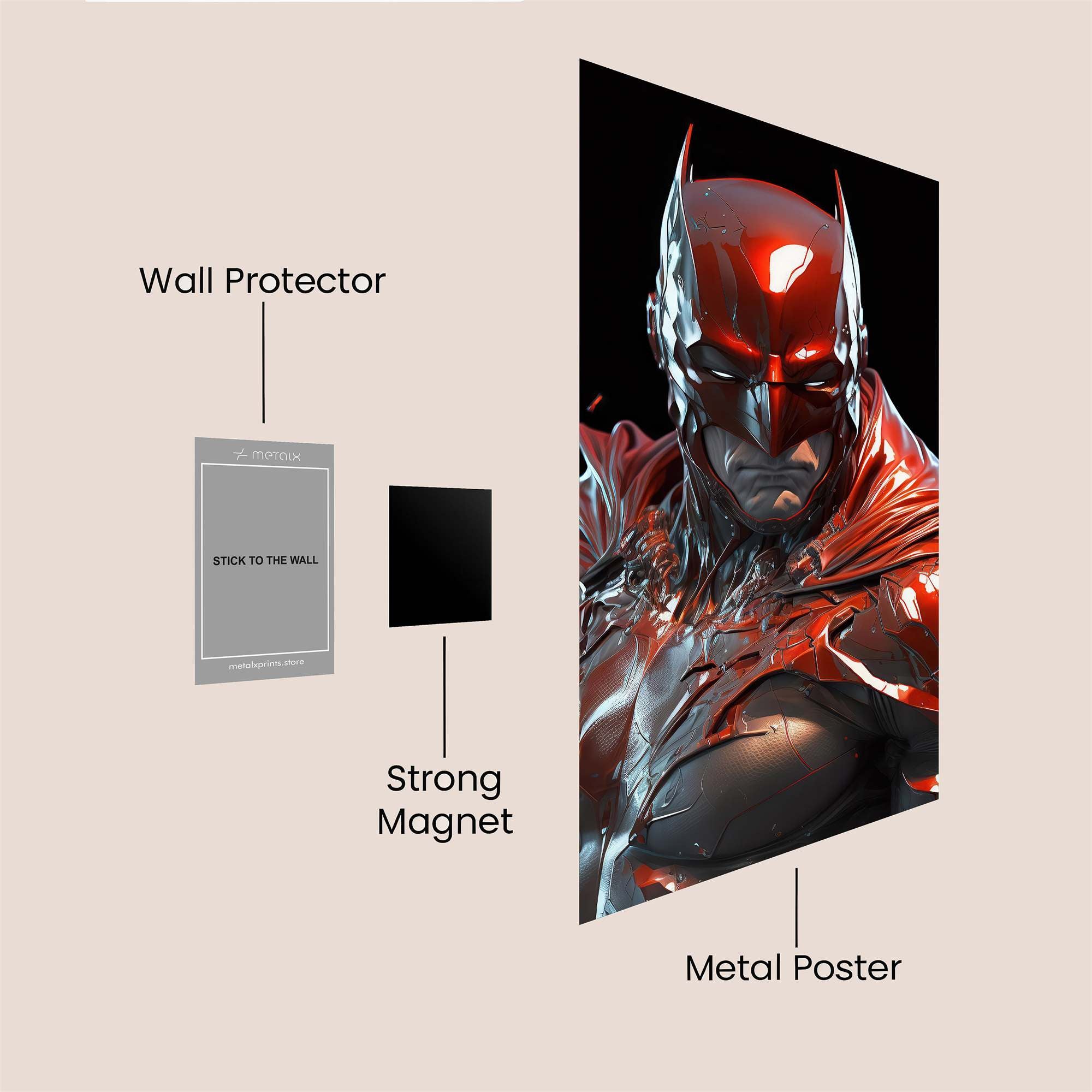 Batman Resilient Safe Wall Magnetic / M