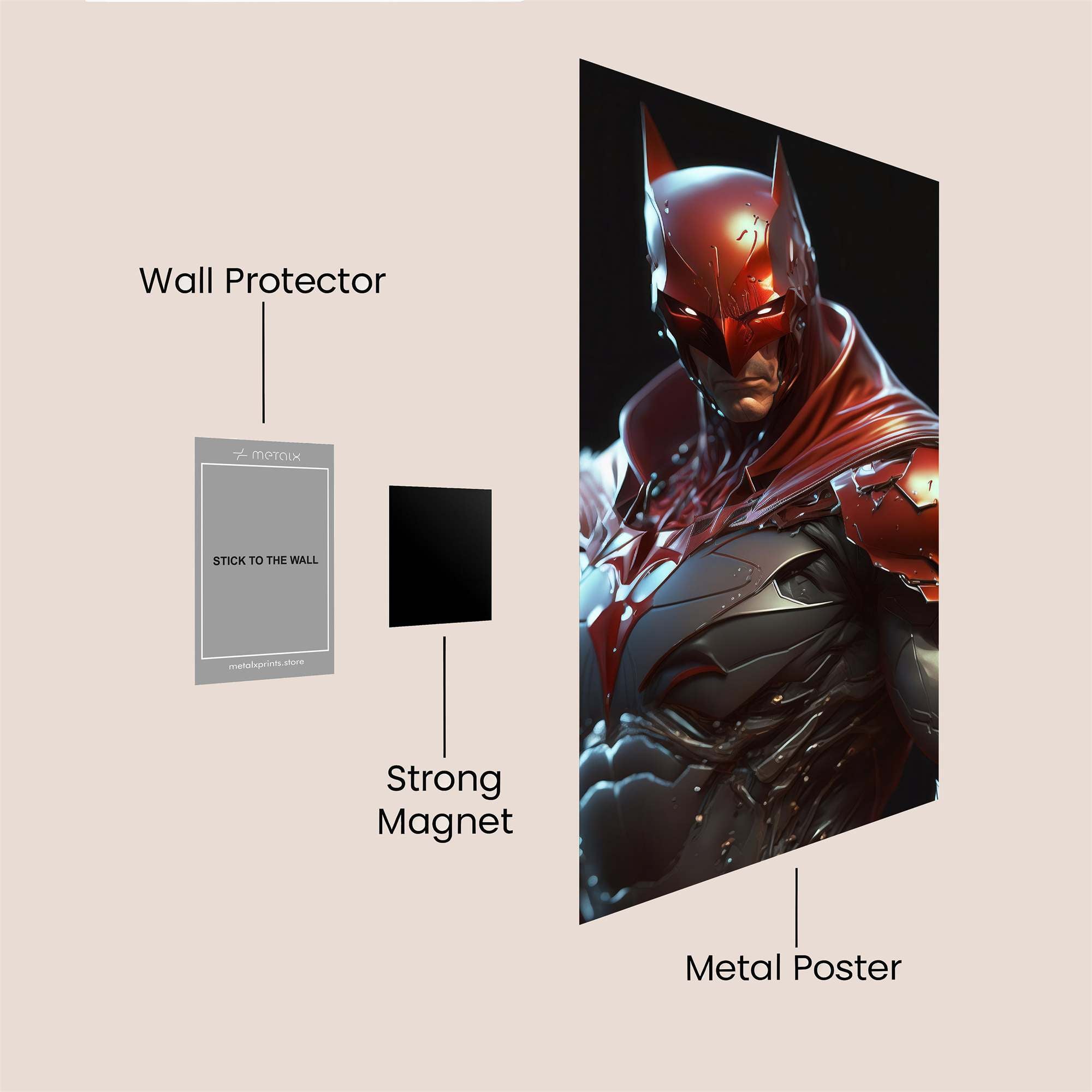 Batman Vengeance Safe Wall Magnetic / M