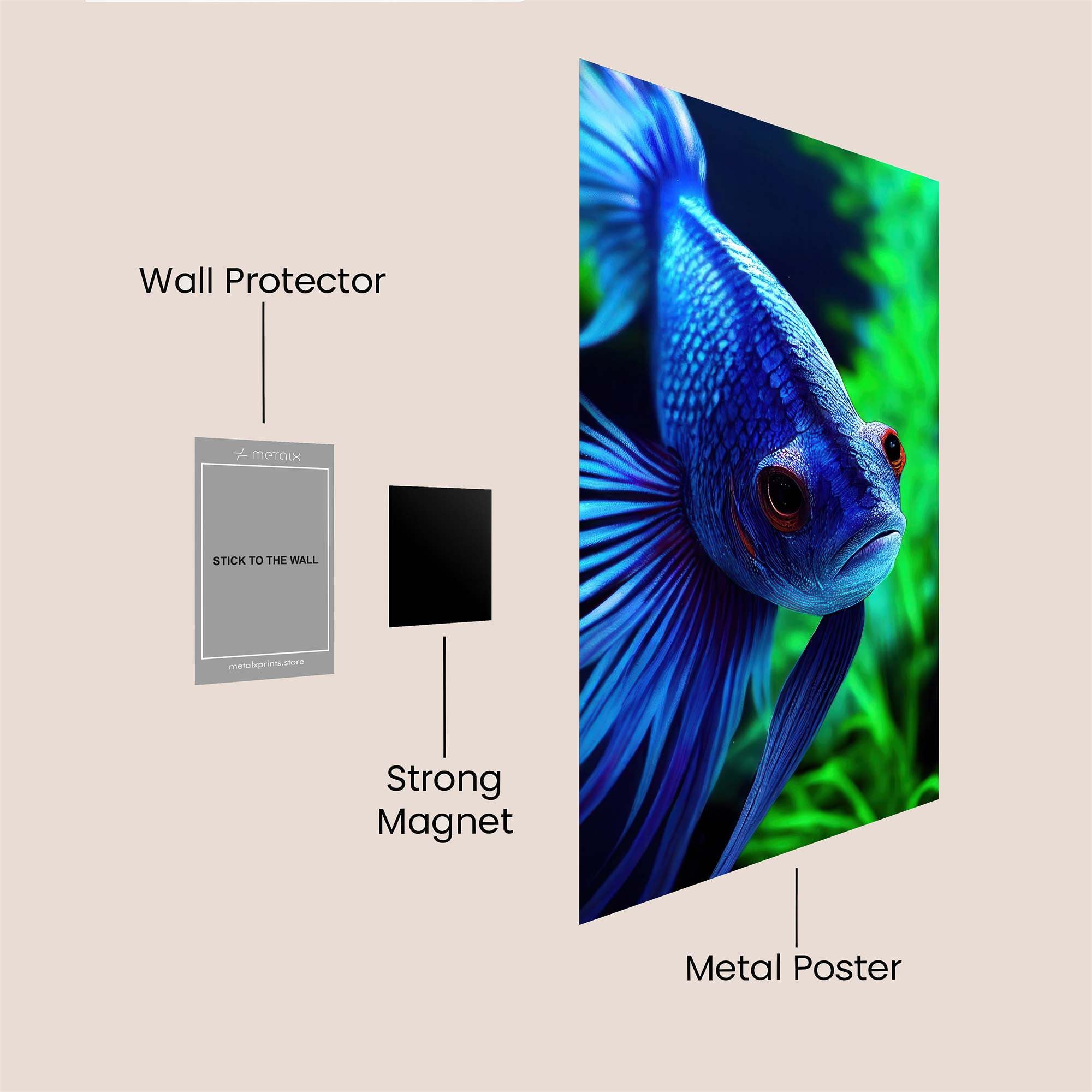 Betta Elegance Safe Wall Magnetic / M