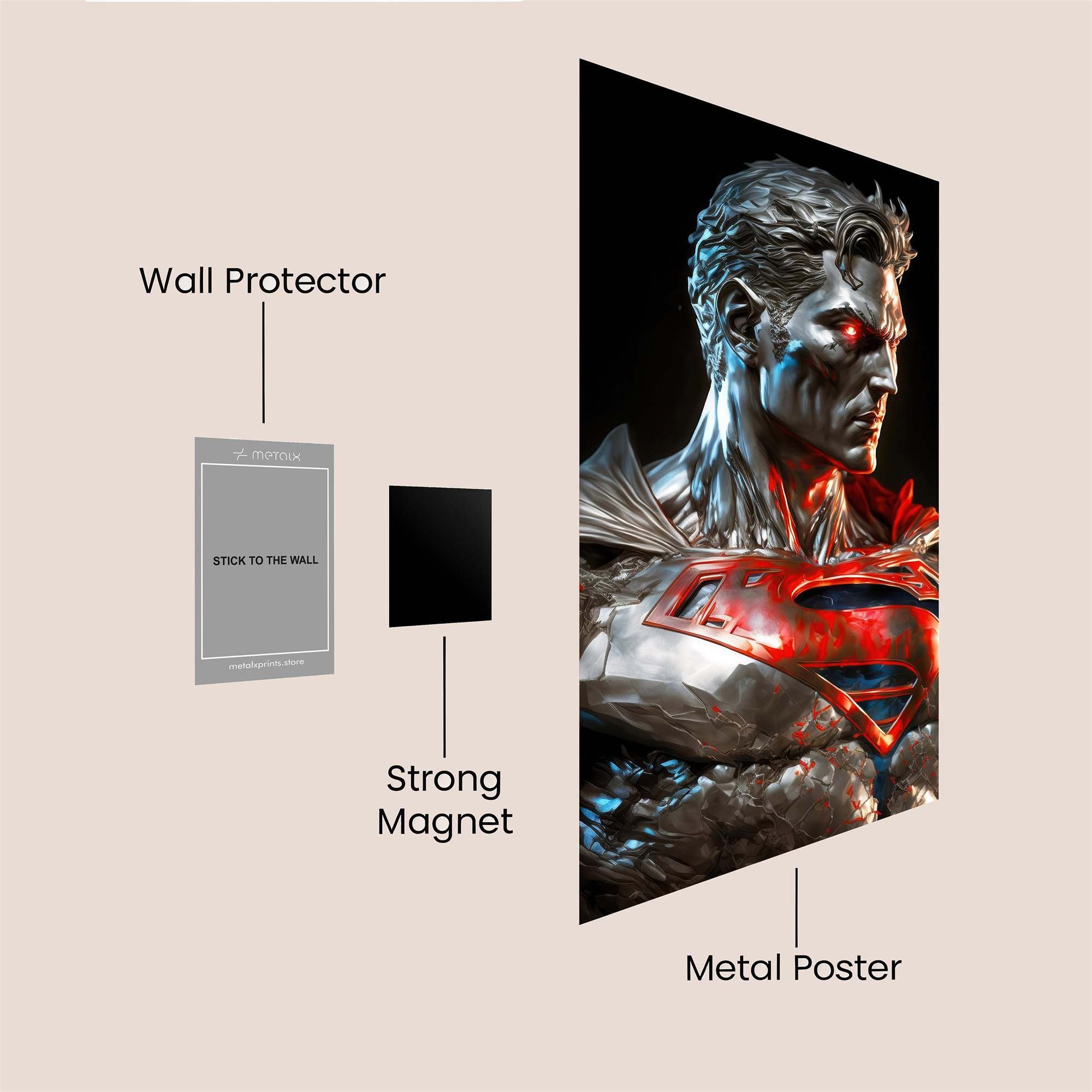 Superman Majesty Safe Wall Magnetic / M