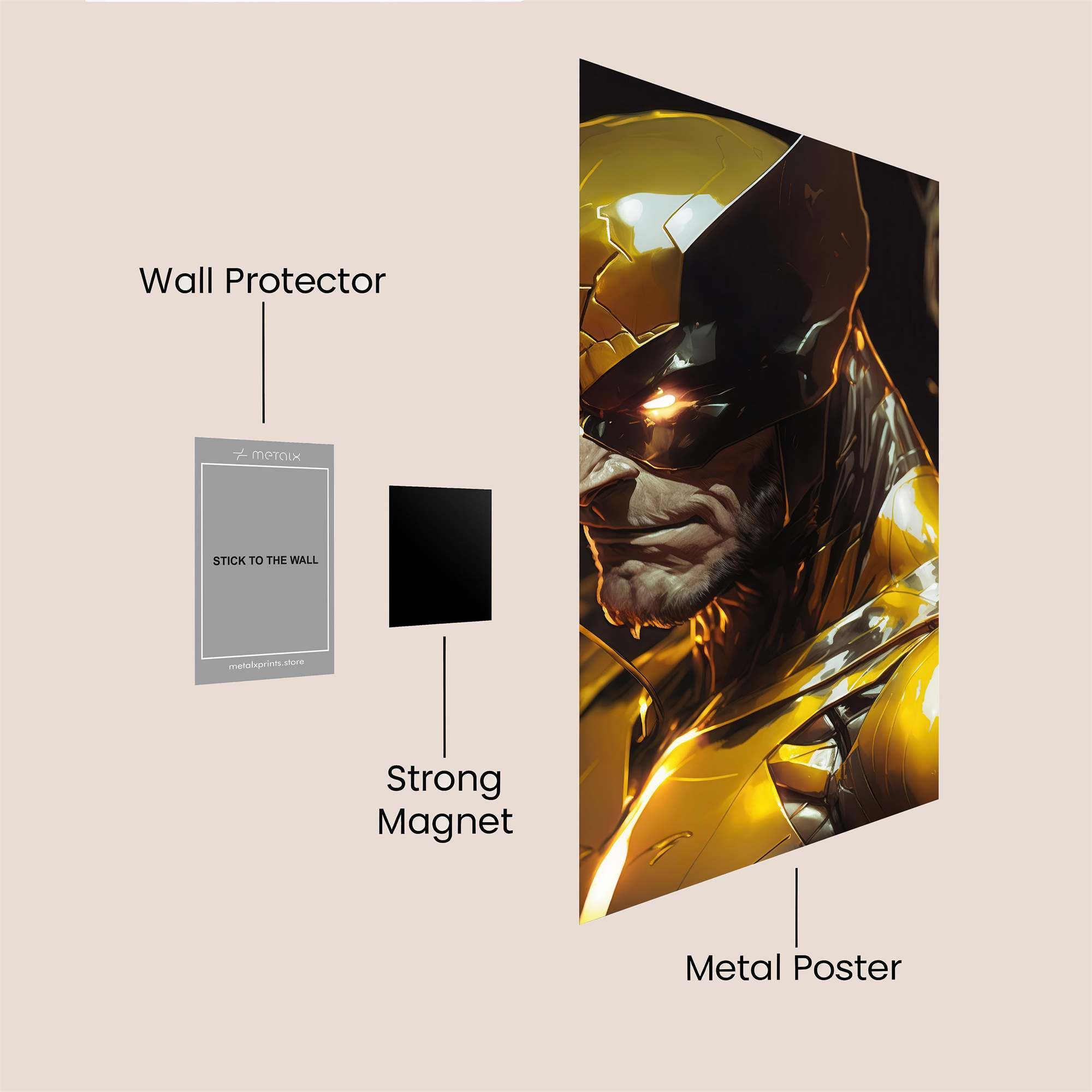Wolverine Gilded Safe Wall Magnetic / M