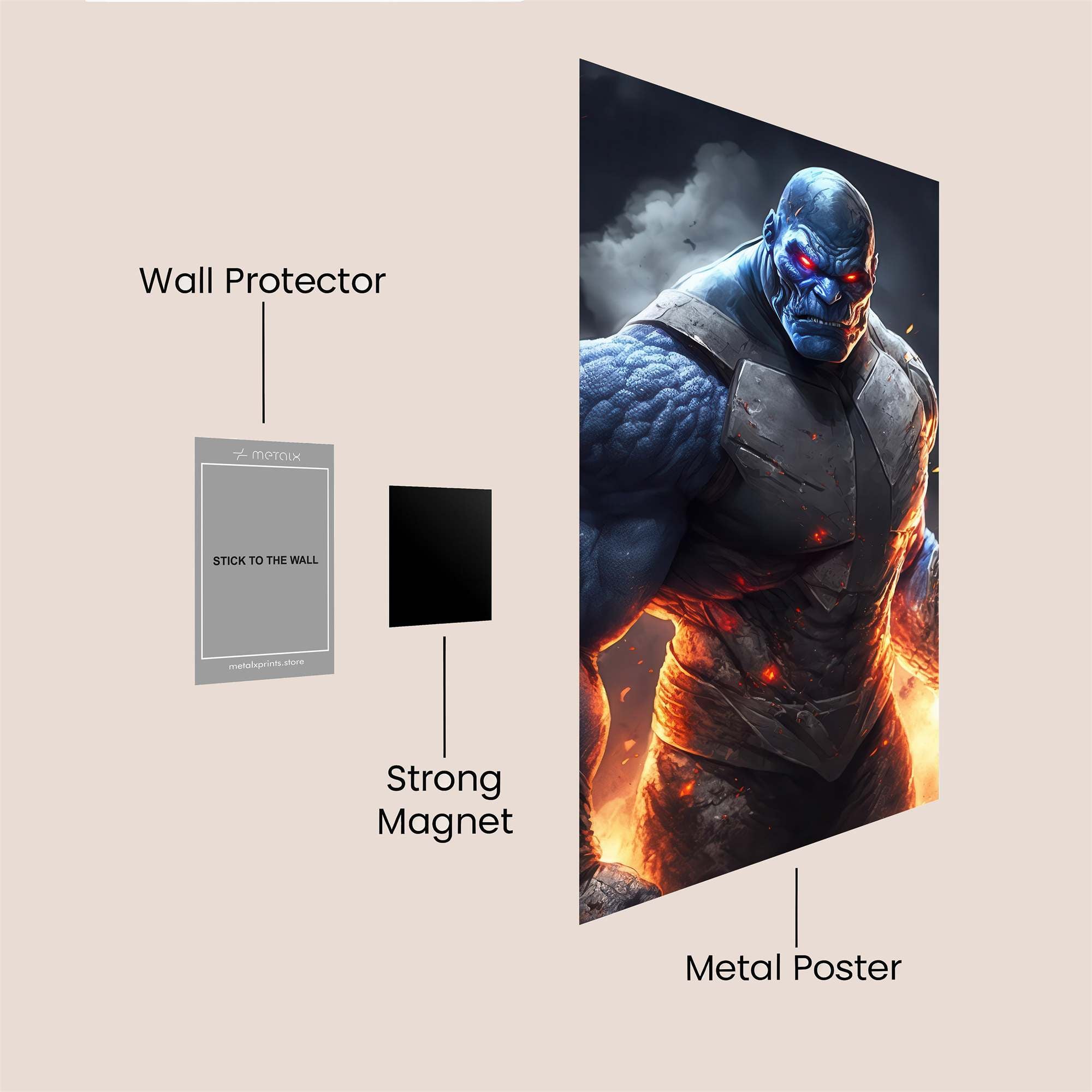 Darkseid Inferno Safe Wall Magnetic / M