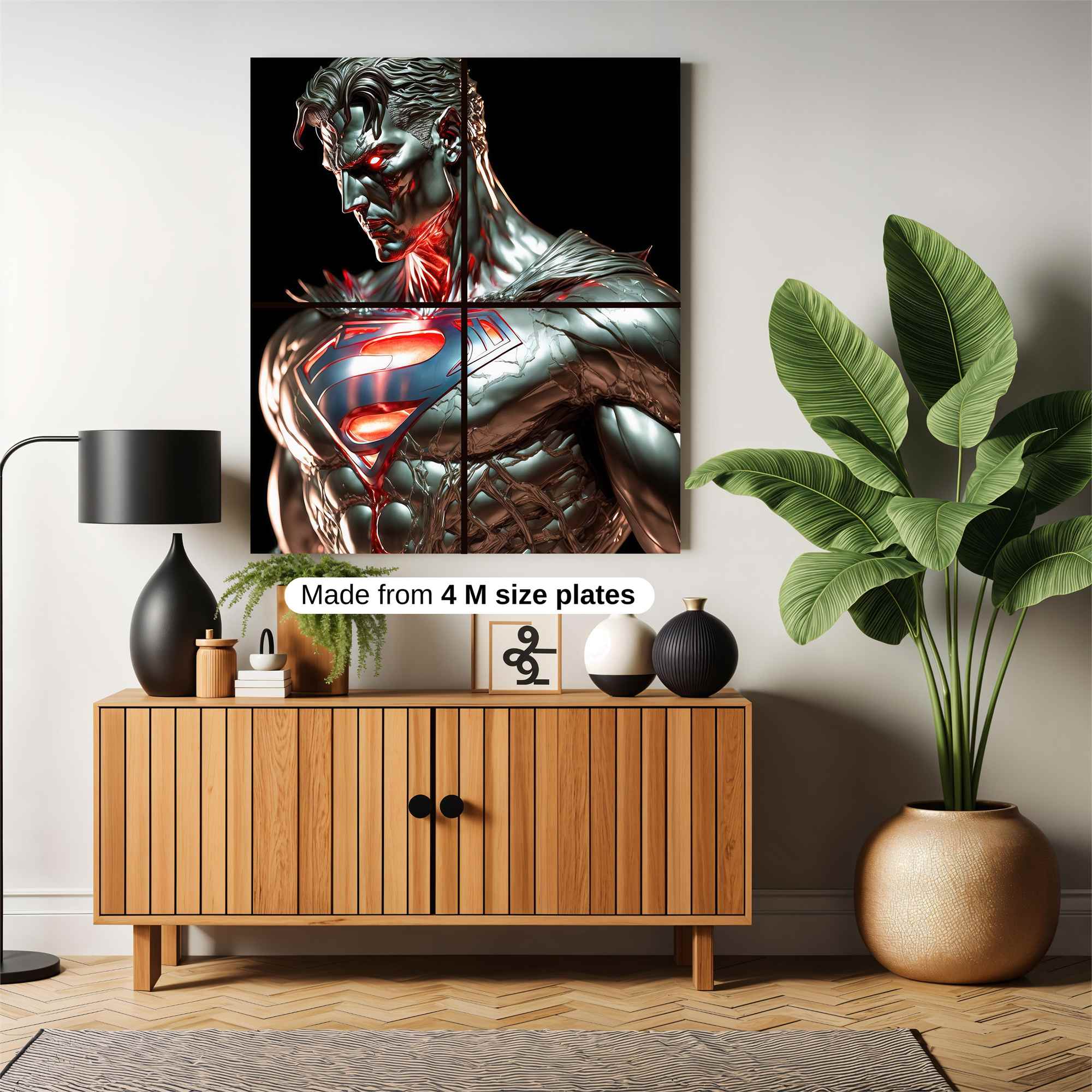 Superman Metallic Safe Wall Magnetic / M