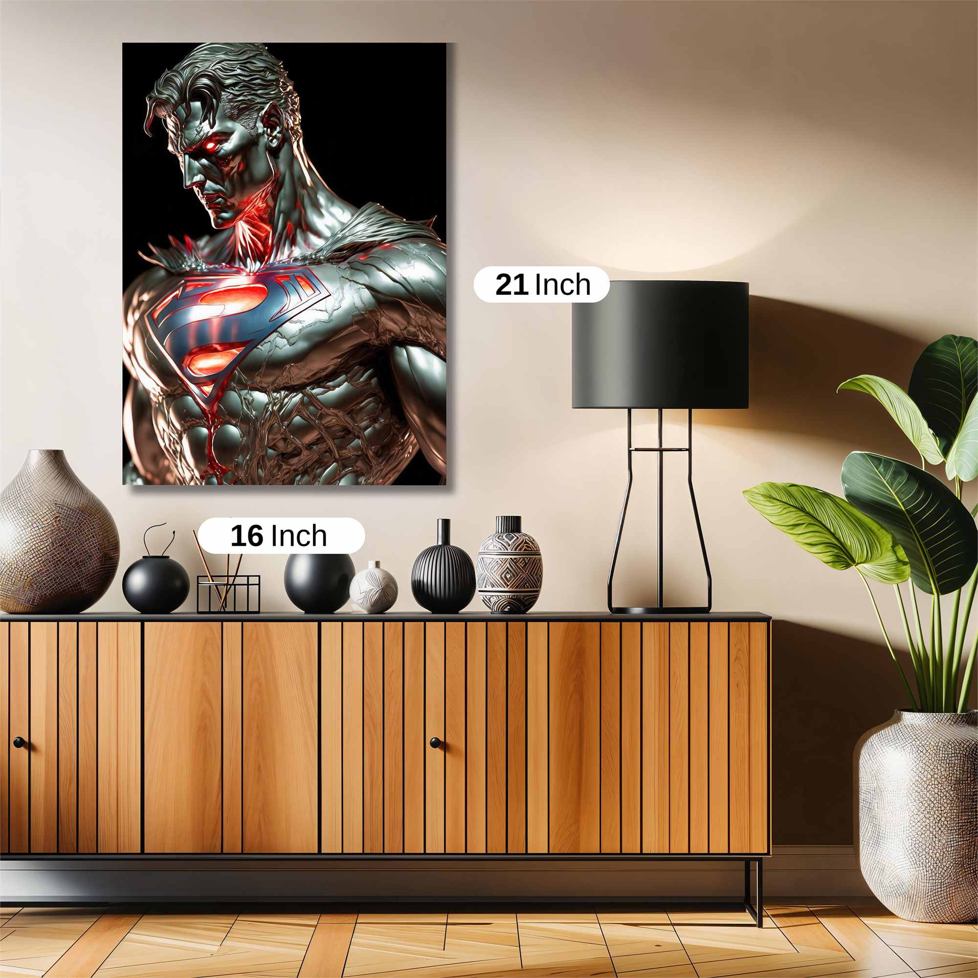 Superman Metallic Safe Wall Magnetic / M