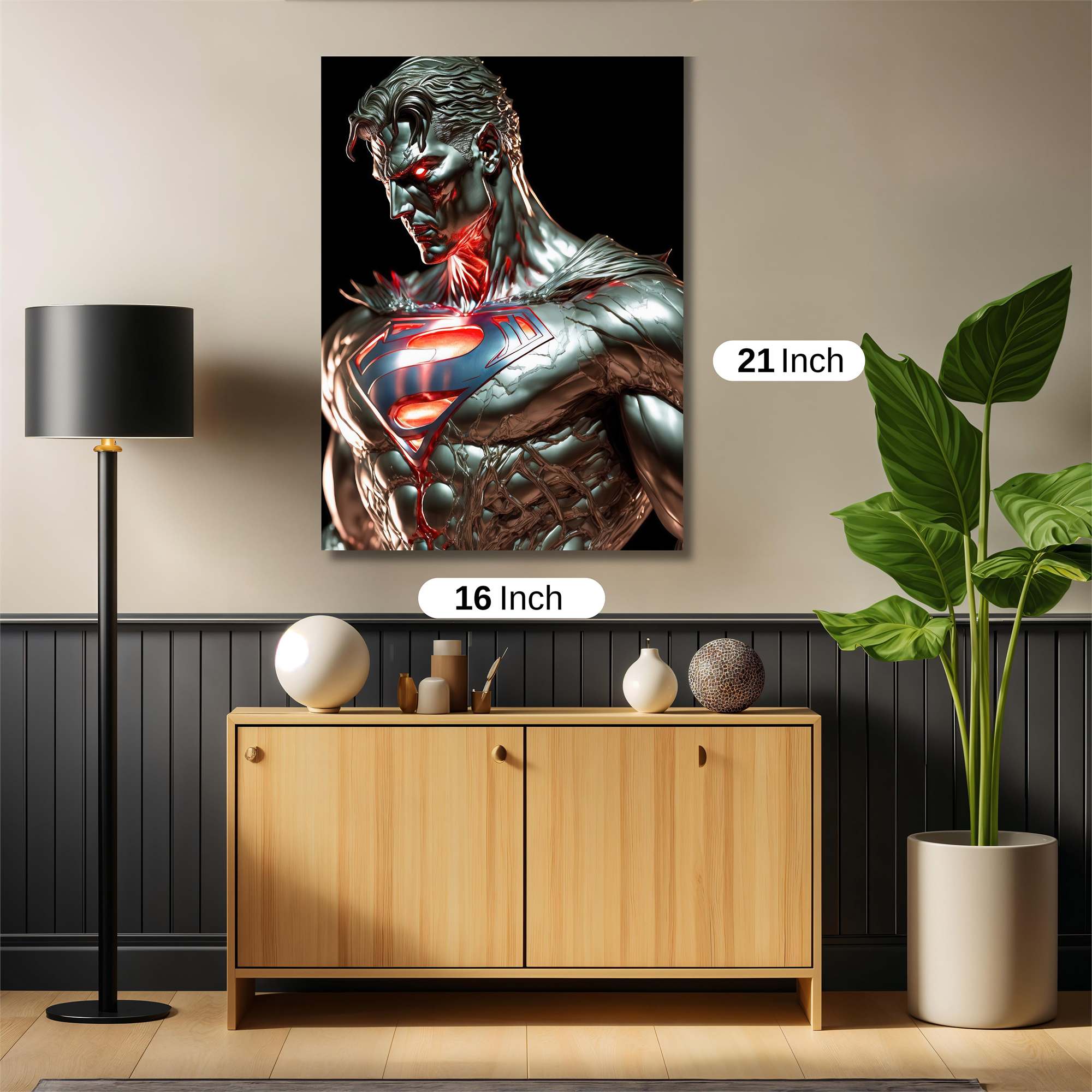 Superman Metallic Safe Wall Magnetic / M