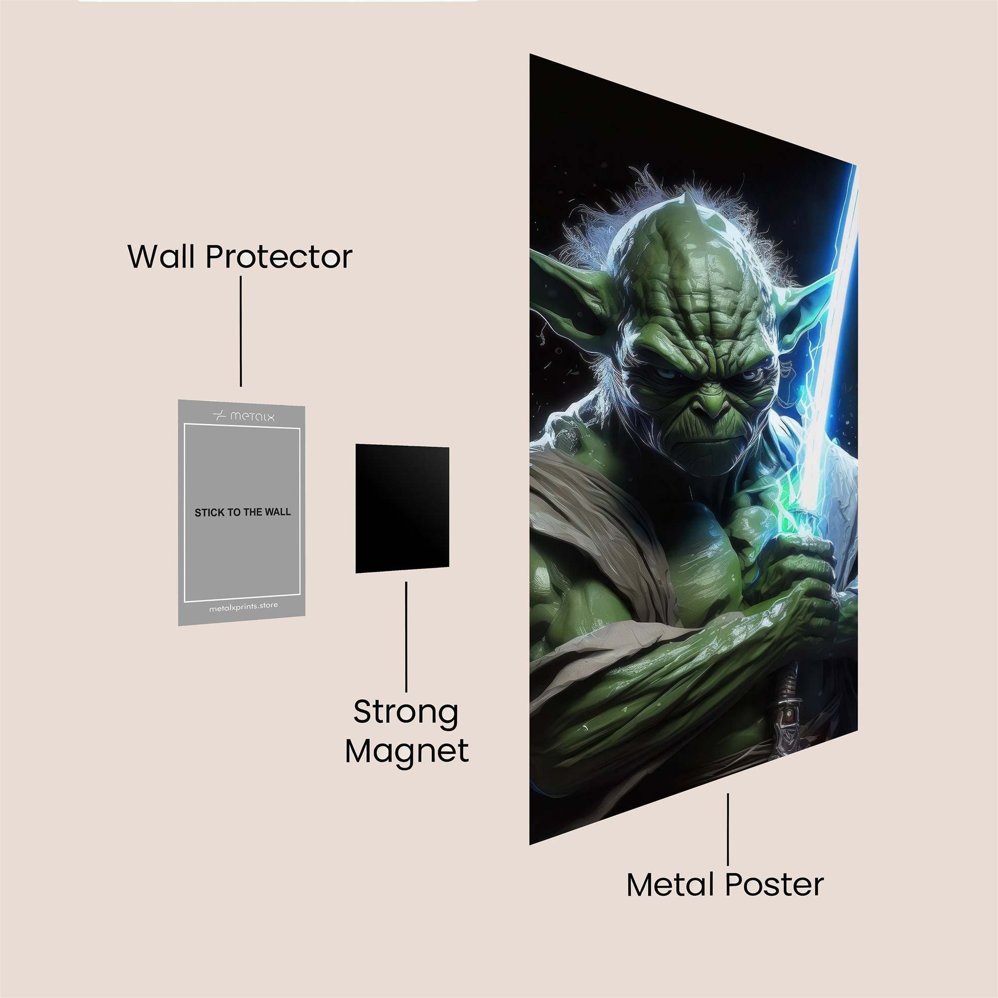 Yoda Wisdomstorm Safe Wall Magnetic / M