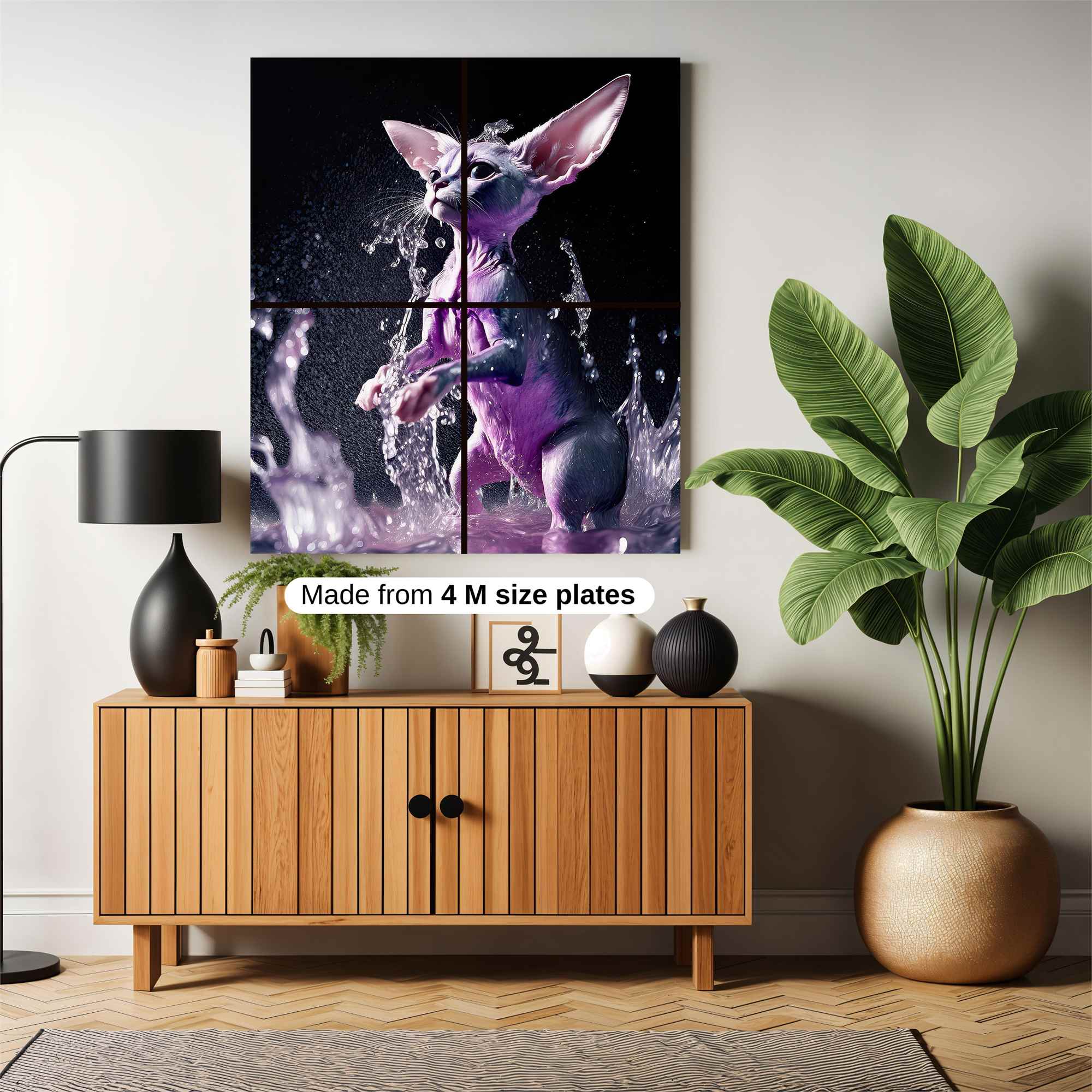 Feline Splash Safe Wall Magnetic / M