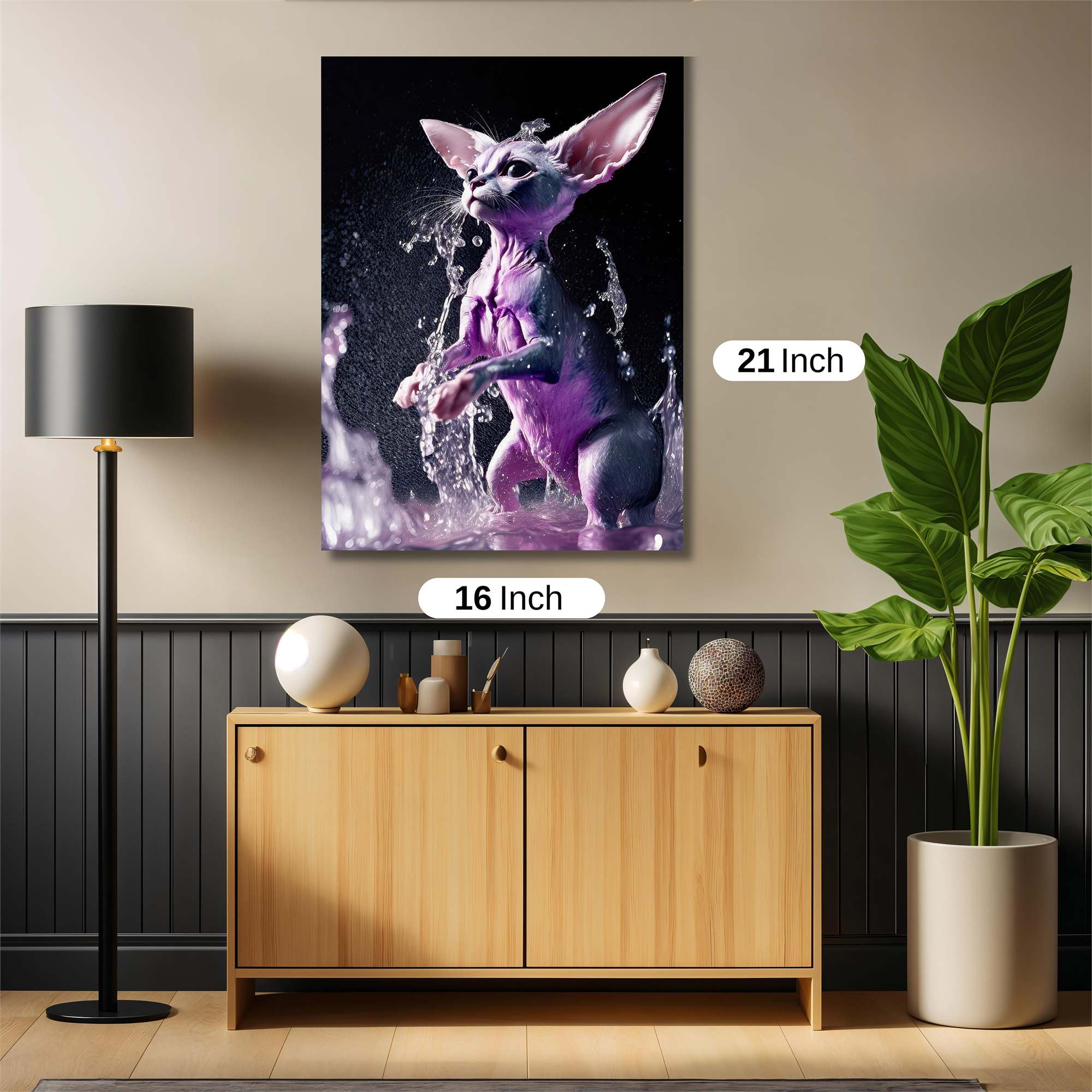 Feline Splash Safe Wall Magnetic / M