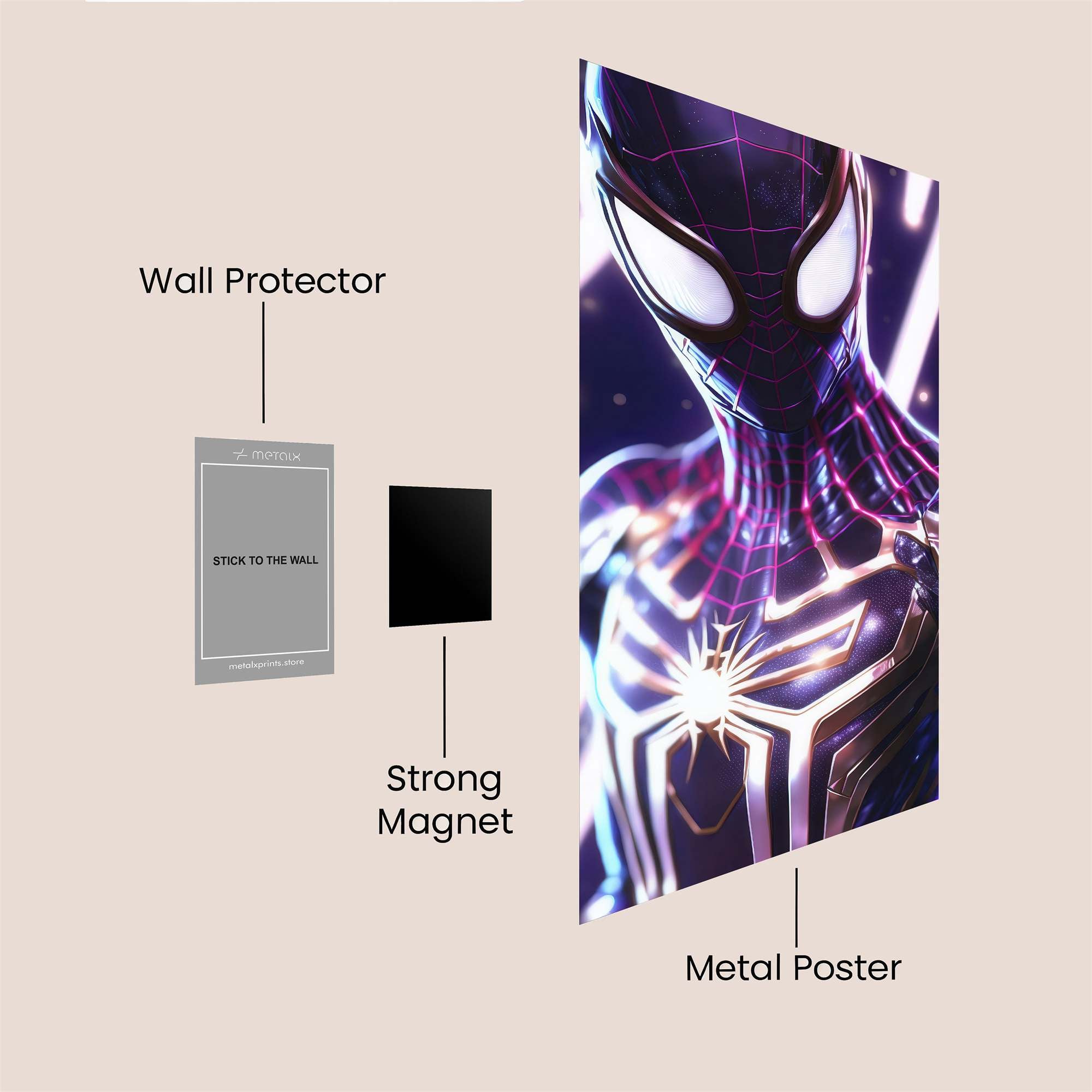 Spider-Illumination Safe Wall Magnetic / M