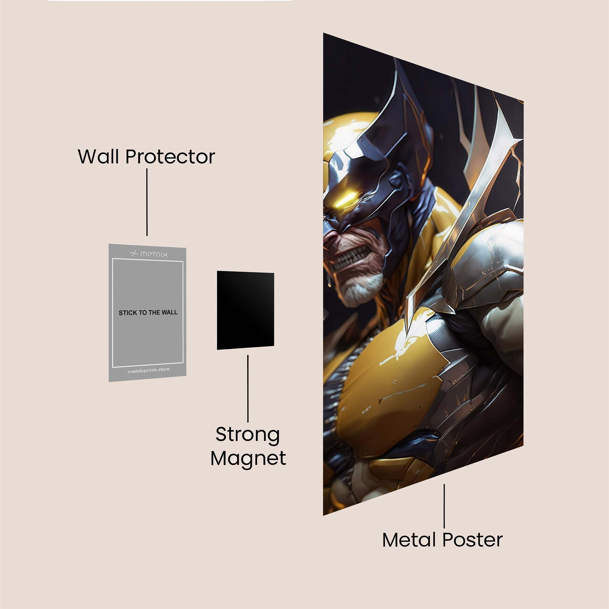 Wolverine Fury Safe Wall Magnetic / M